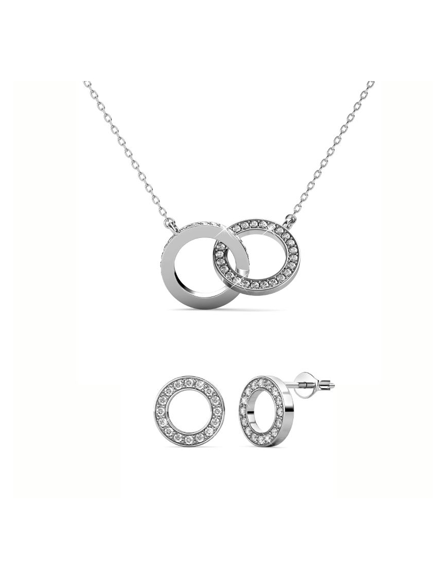 Boucles d'oreilles Ophir Doré et Cristal
