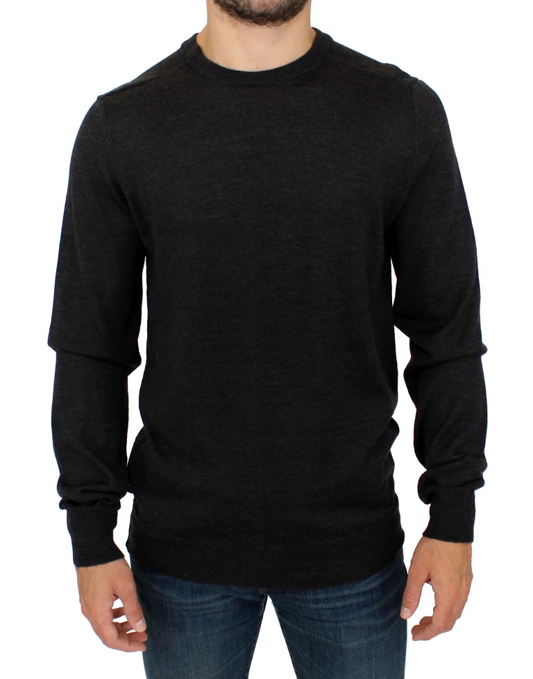 Thumbnail - Costume National Men's Gray crewneck pullover sweater