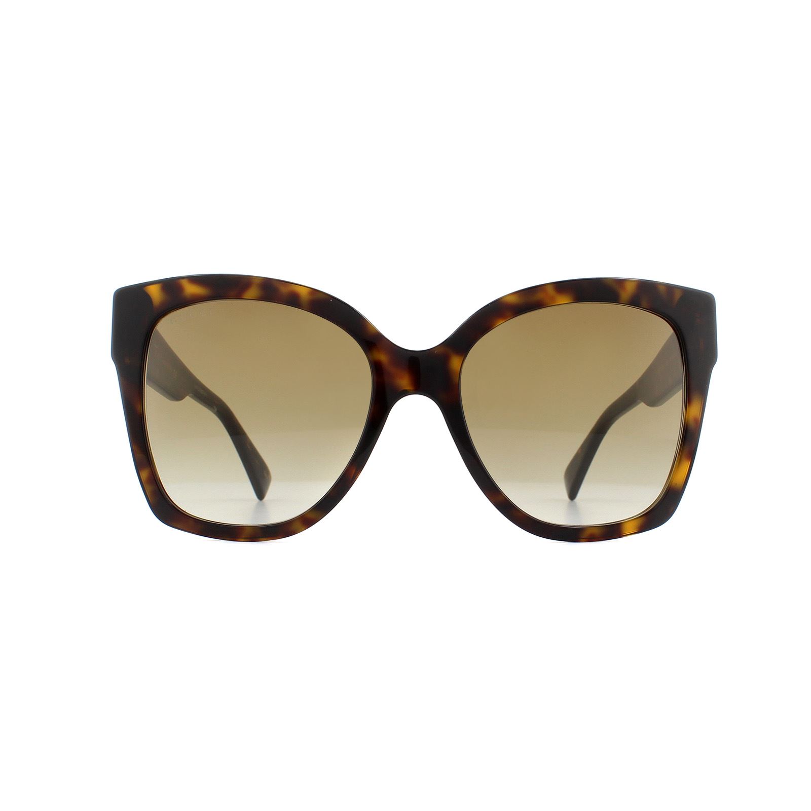 Gucci Women's Cat Eye Havana Brown Gradient Sunglasses