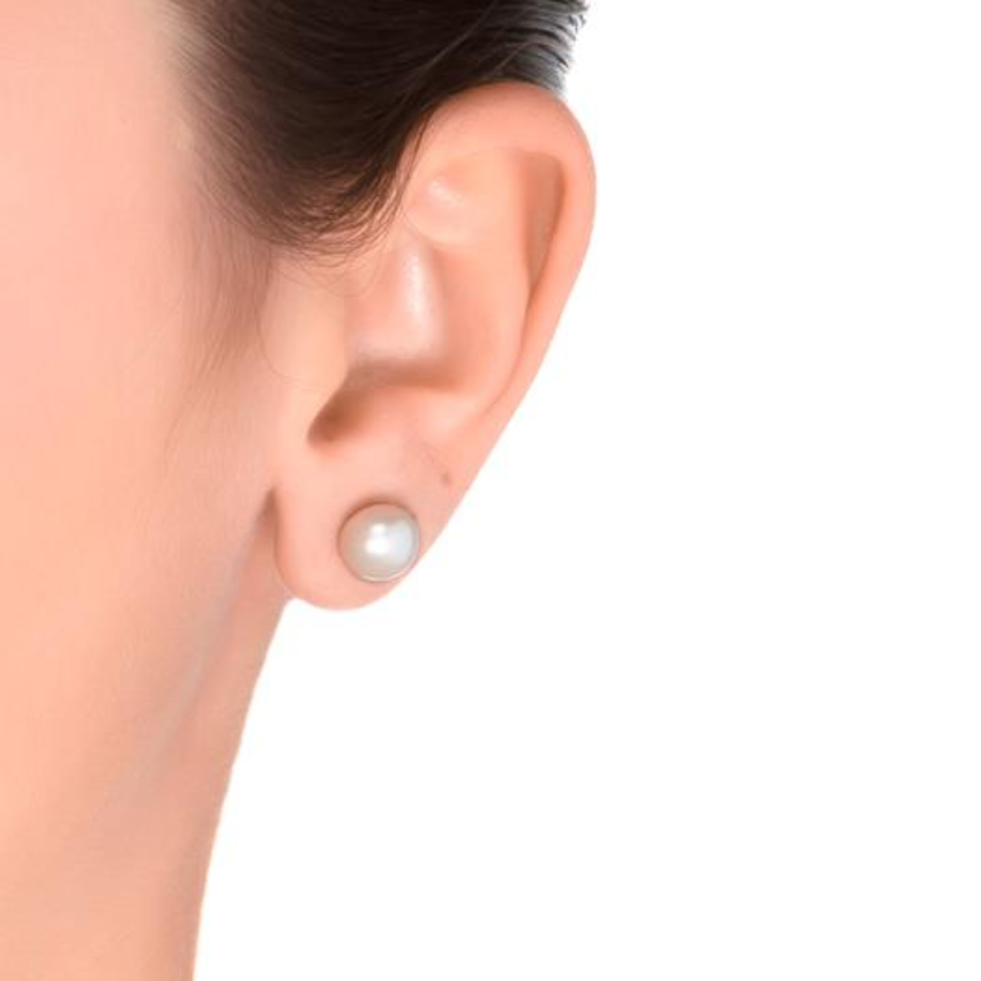 Luxenter essential-örhängen i 925 sterlingsilver och vit pärla med rodiumpläterad yta dam – bild 2