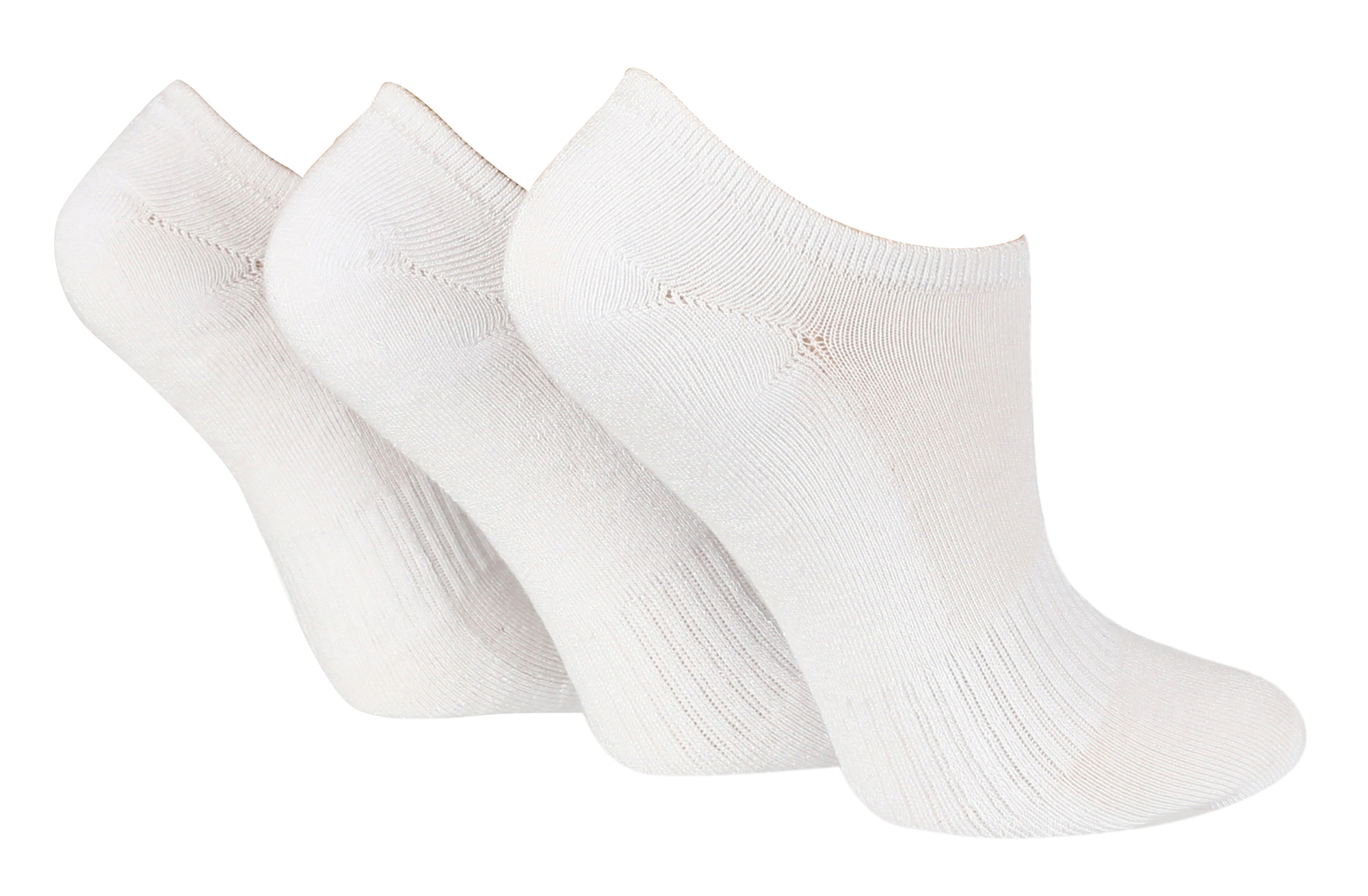 Thumbnail - Wild Feet - 3er-Pack Damen Bamboo Low Cut Trainer Knöchel Socken