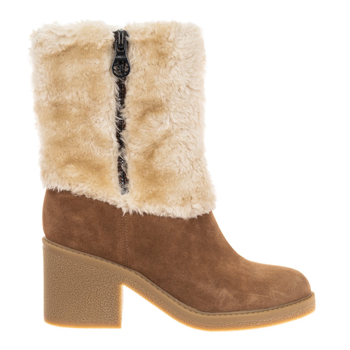 Thumbnail - Flache Stiefelette aus Wildleder mit runder Spitze FLRIL4SUE10 woman