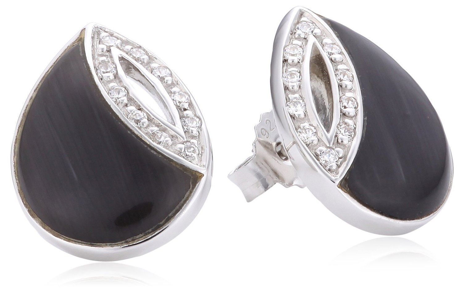 Orphelia Ohrstecker für Damen, 925 Sterlingsilber, Silber ZO-5929