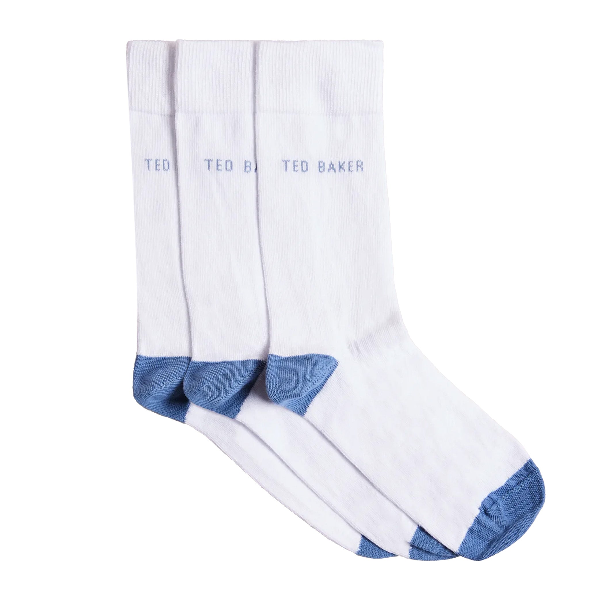 Thumbnail - Ted Baker – 3er-Pack weiße Herrensocken