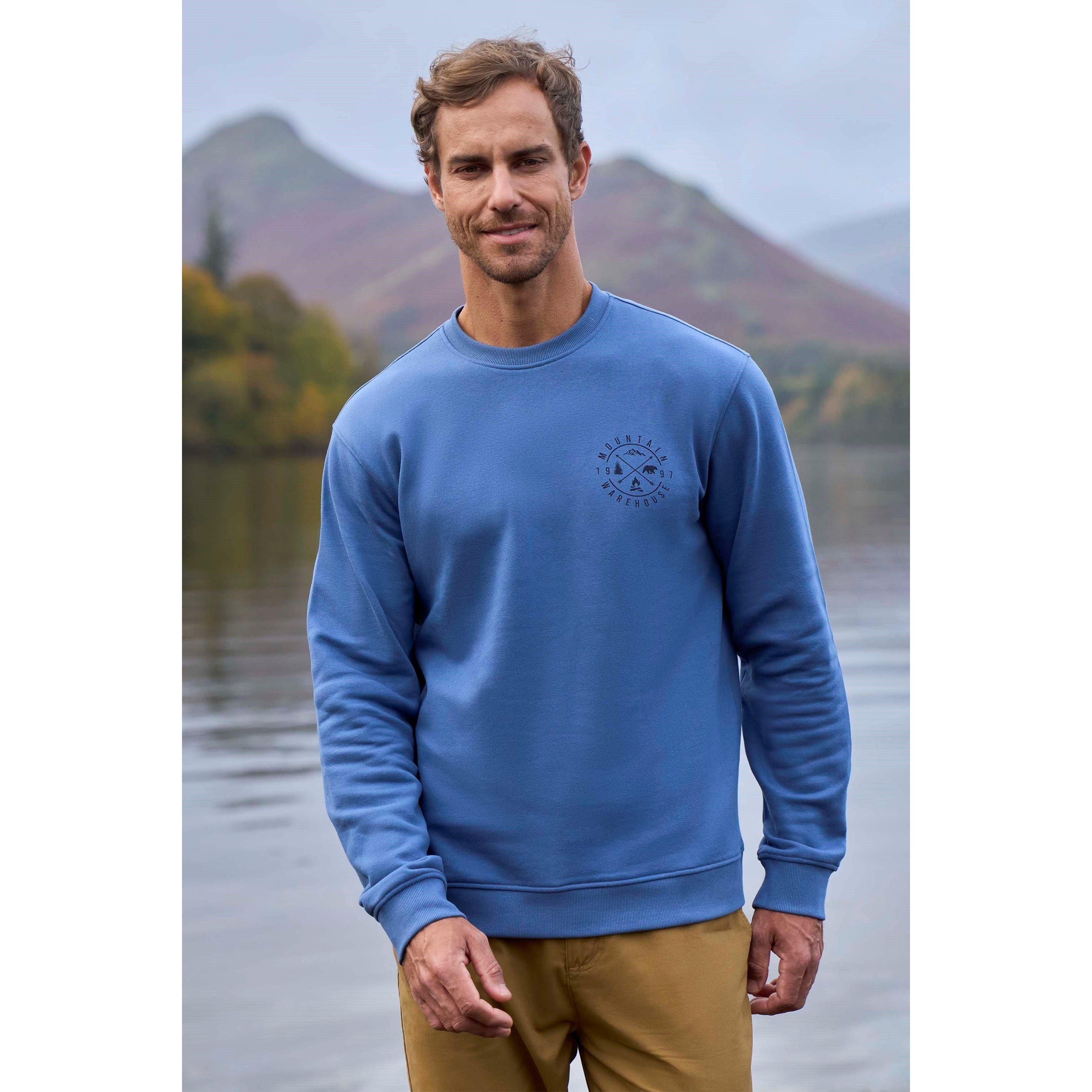 Thumbnail - Mountain Warehouse - Sweatshirt Rundhalsausschnitt für Herren (Blau)