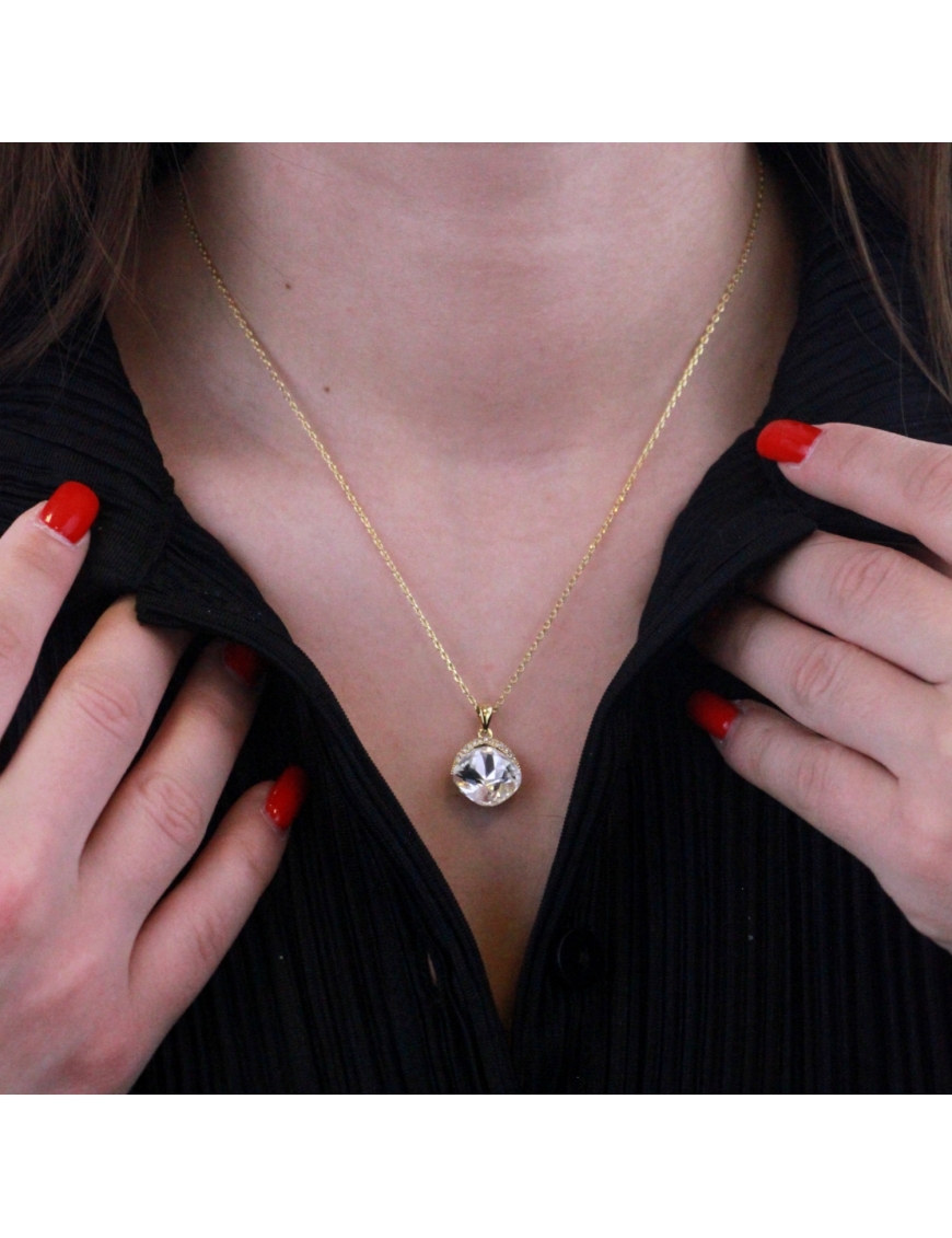 MYC Paris Tiffy Hängsmycken Guld och kristall halsband dam – bild 2