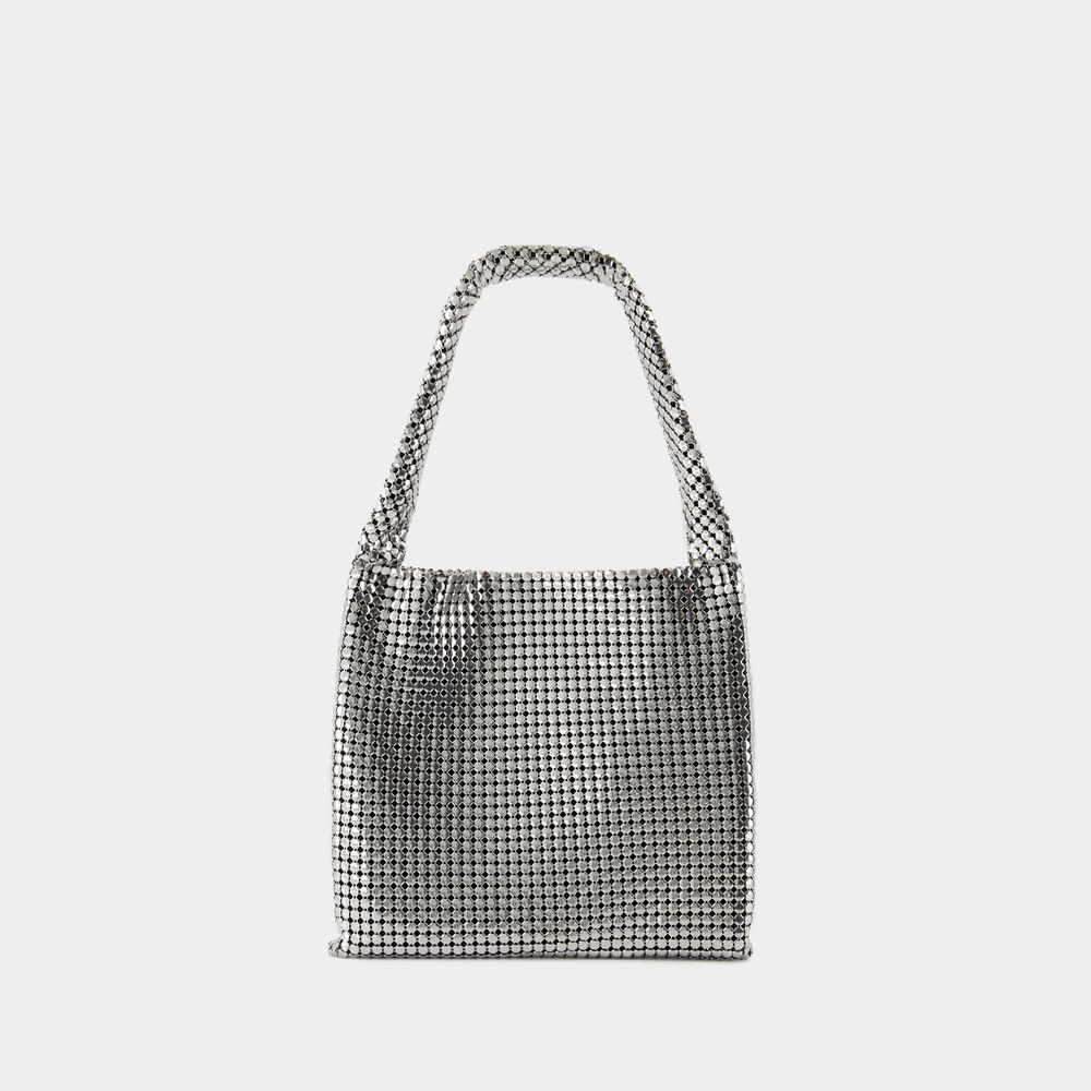 Schultertasche Medium Silver Pixel - Rabanne - Aluminium - Silber