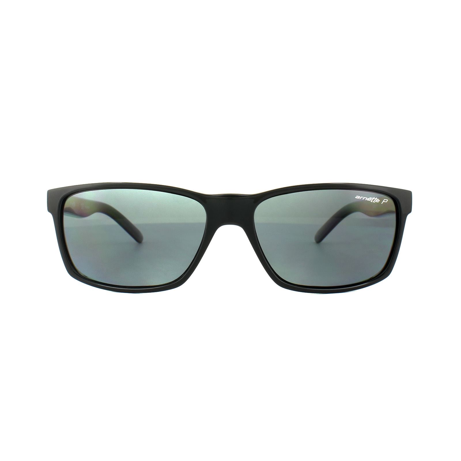 Arnette Mens Sunglasses Slickster 4185 41/81 Black Grey Polarized - One Size