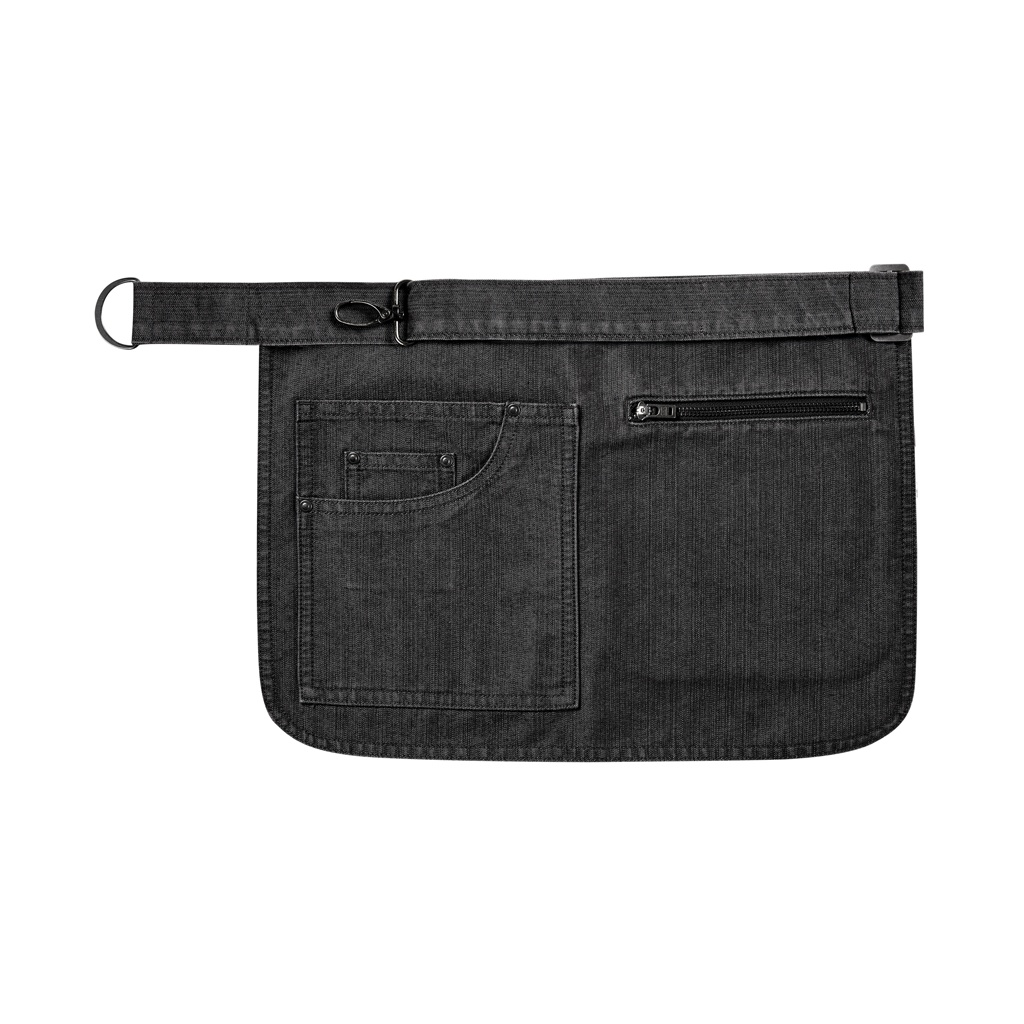 Thumbnail - Premier Adults Unisex Metro Utility Hip Apron (Black Denim)