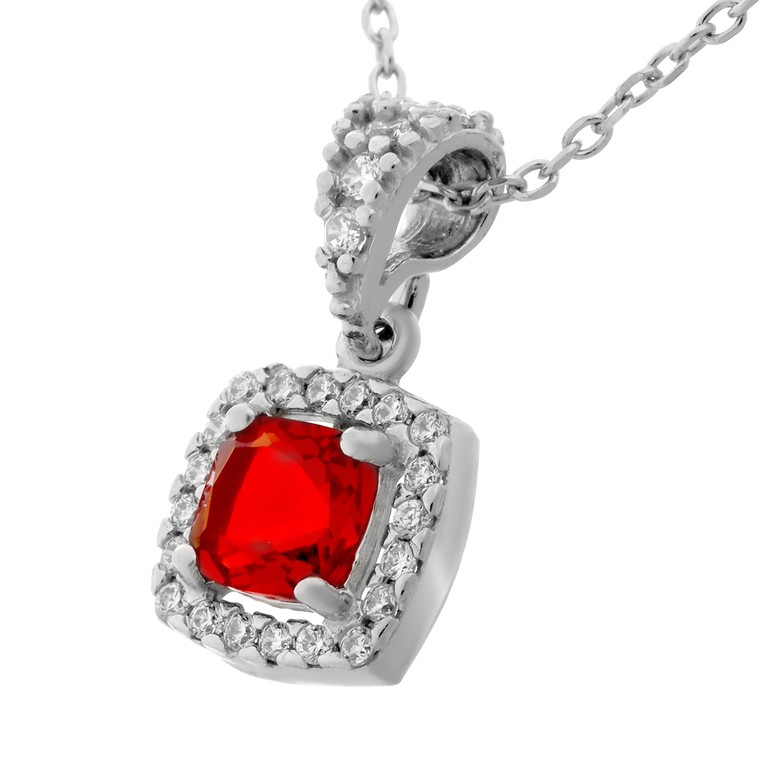 Thumbnail - Orphelia 'Faustine' Damenkette mit Anhänger aus 925er Sterlingsilber – Silber ZH-7199/RE