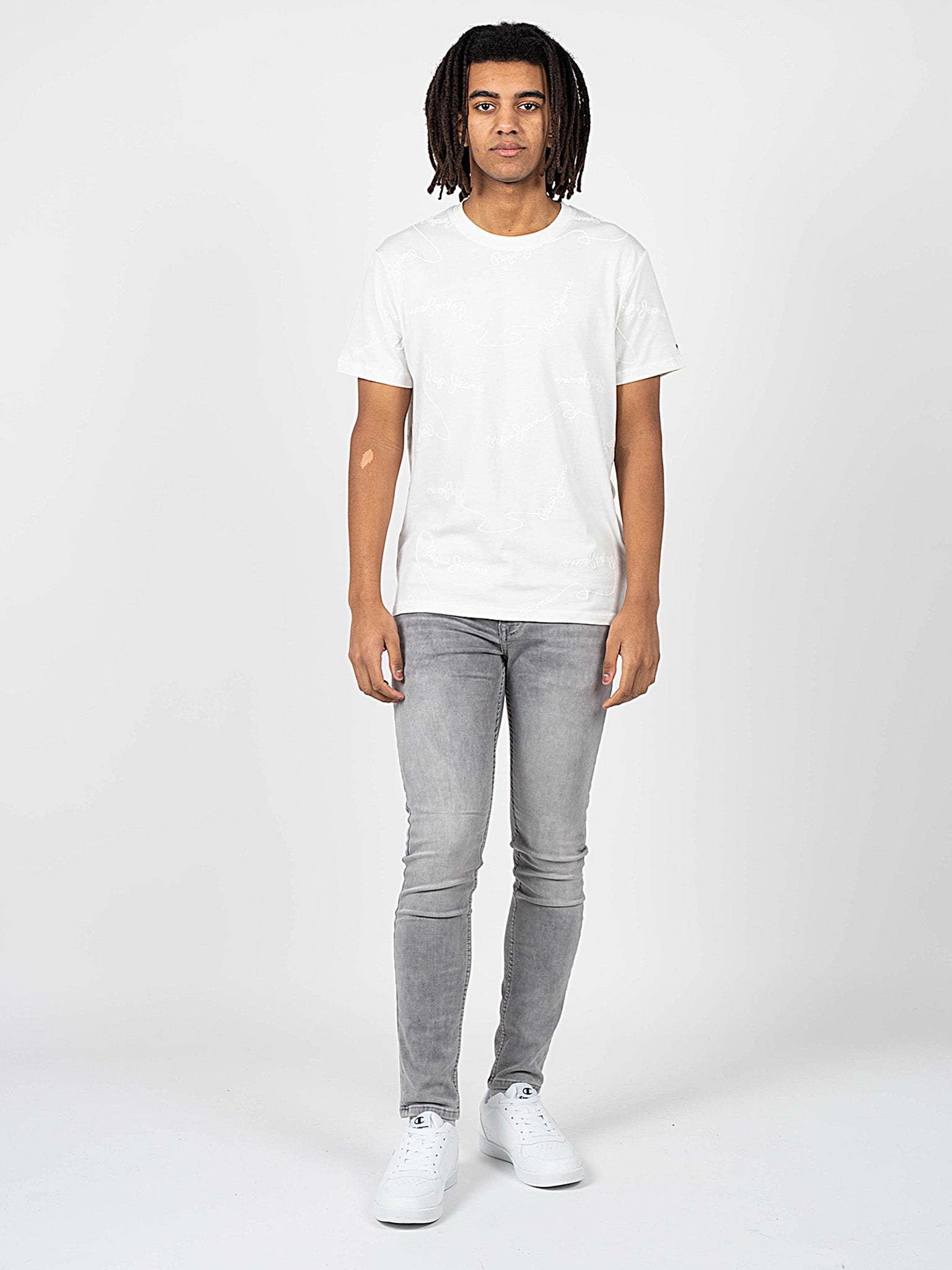 Thumbnail - Pepe Jeans T-shirt Saschate Männer Weiß