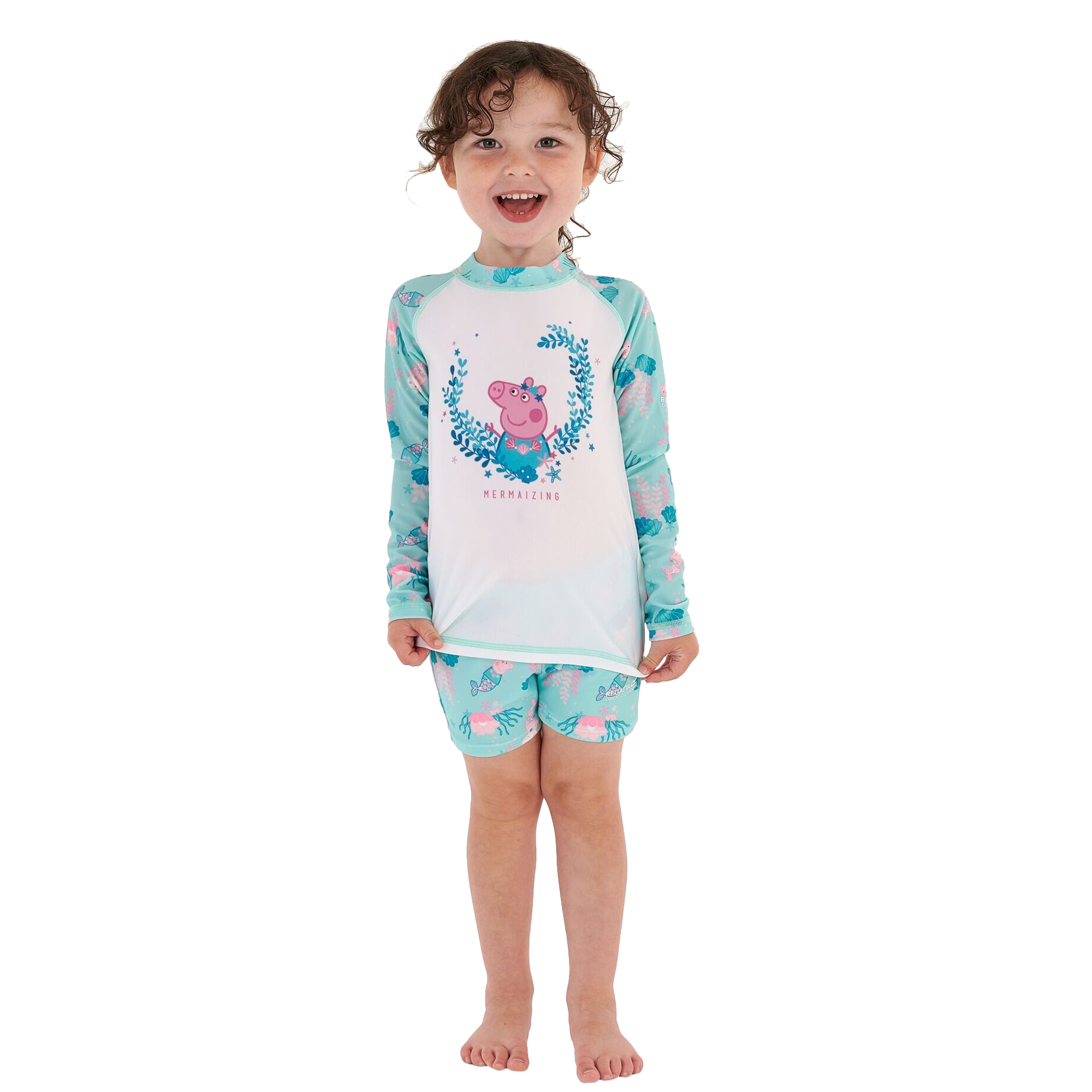 Regatta Kinder/kinder peppa pig rash guard set