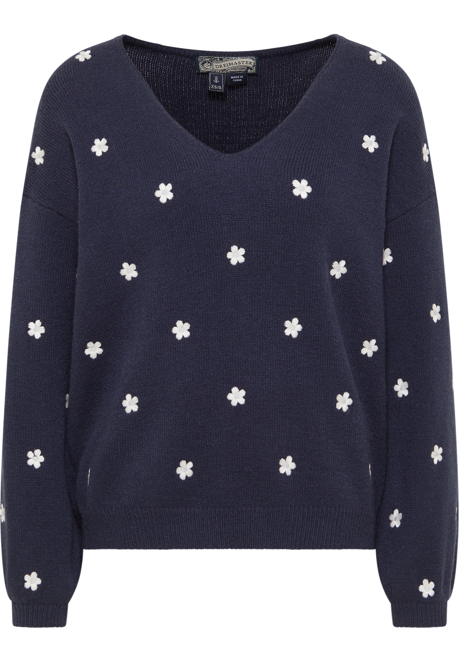 Thumbnail - Dreimaster Strickpullover Damen Marine