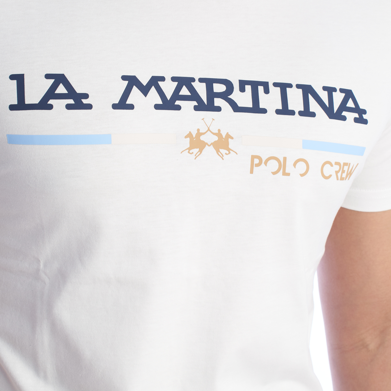 LA MARTINA Kortärmad T-shirt med normal passform för män XMR311-JS206 herr – bild 2