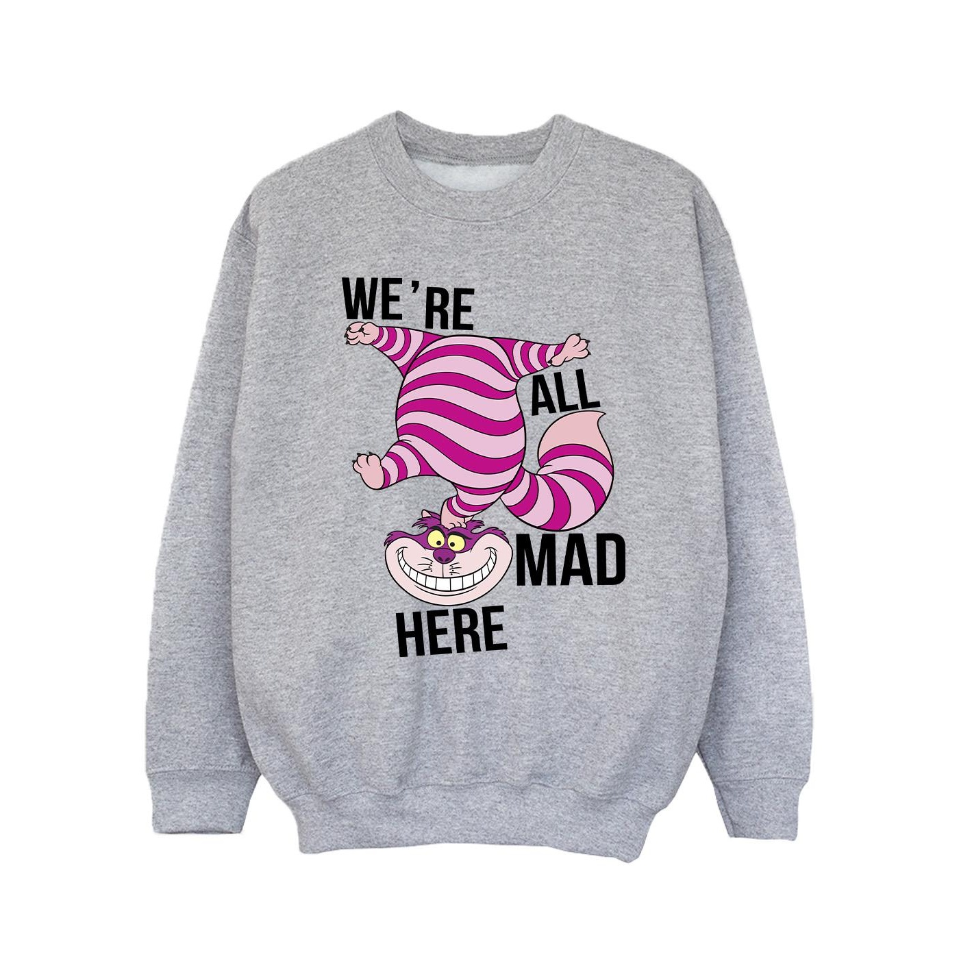 Thumbnail - Disney - "Alice In Wonderland All Mad Here" Sweatshirt für Mädchen (Grau)