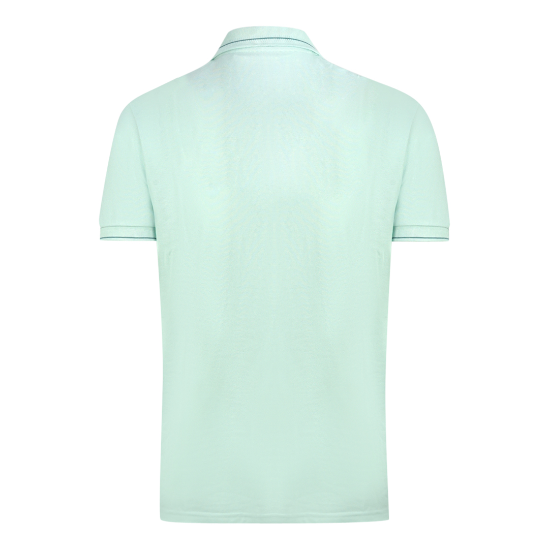 Lyle & Scott Acid Blue Polotröja med märkeskrage herr – bild 2
