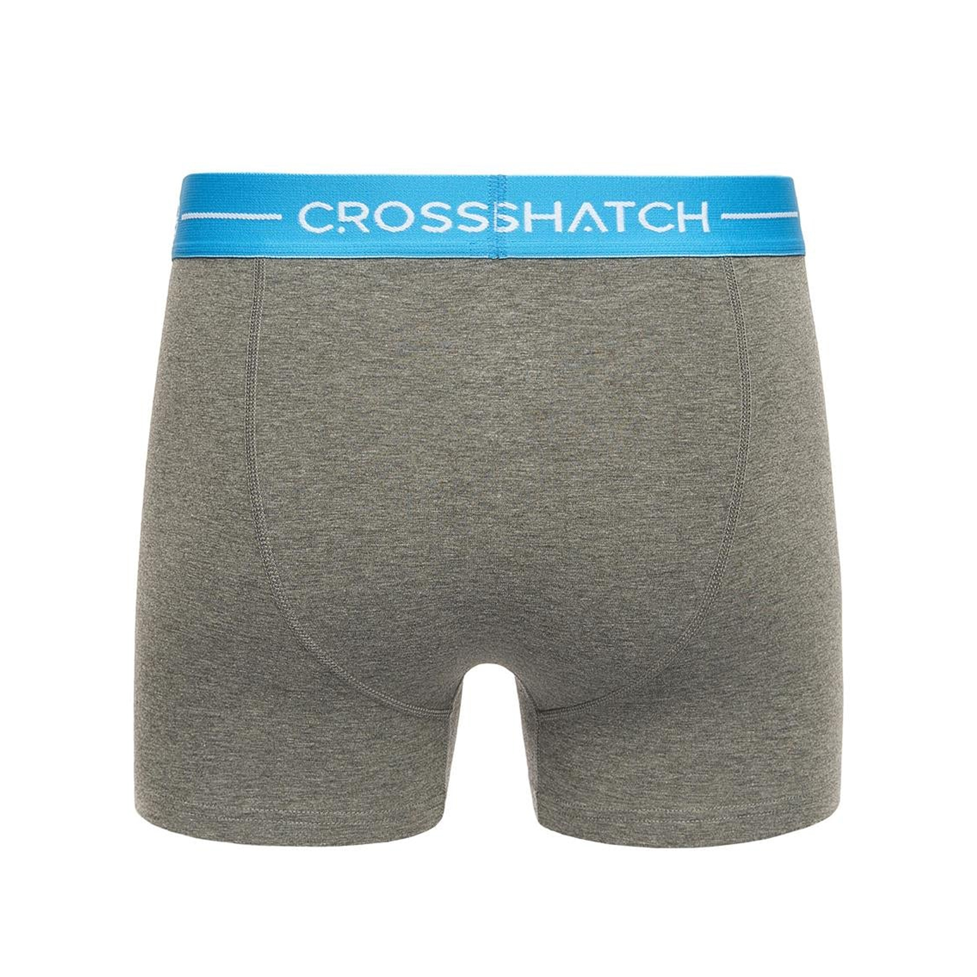 Crosshatch Mens Astral Bright Boxershorts (Förpackning med 5 st) (Charcoal Marl) herr – bild 2