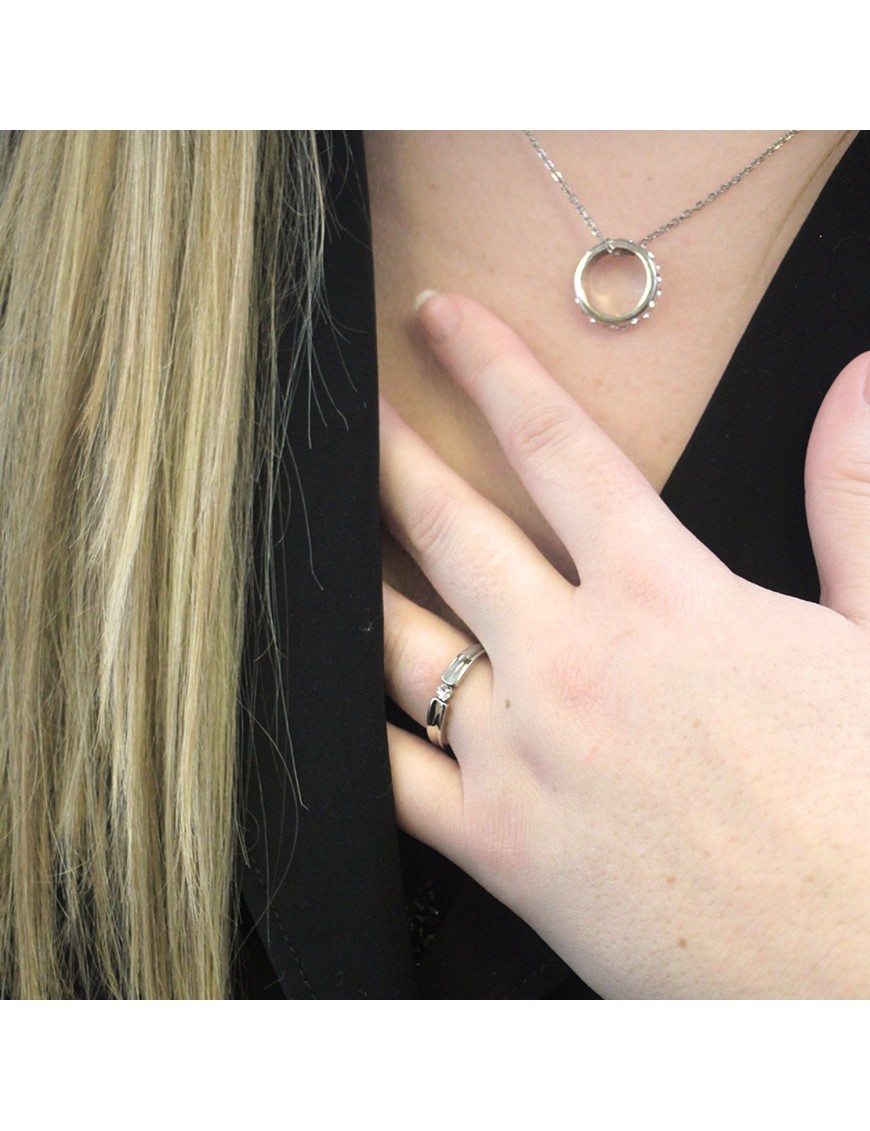 MYC Paris Simplicity Ring Silver och kristall dam – bild 2