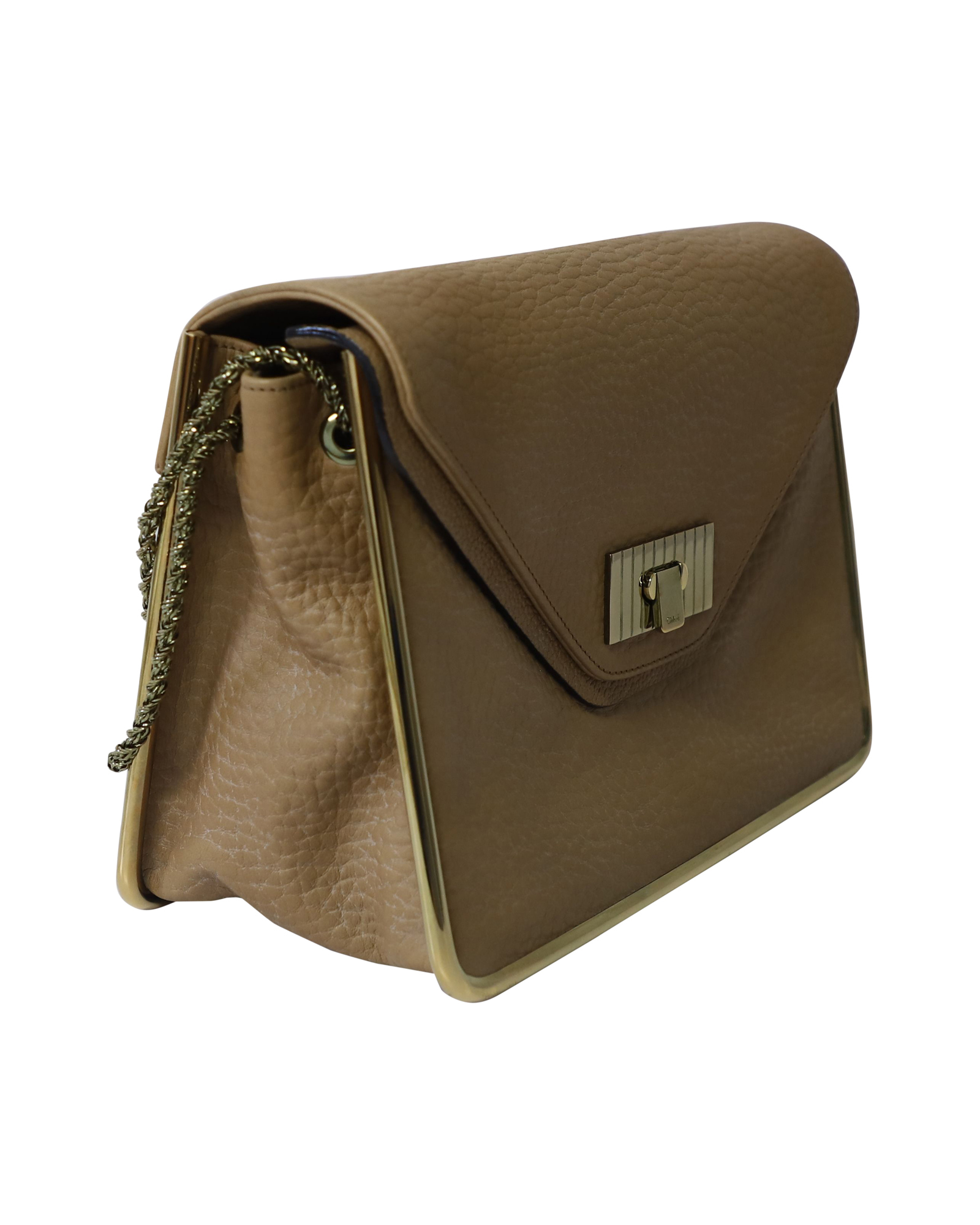 Chloe Pre-owned Chloe Sally Axelväska i Karamellbrunt Läder dam – bild 2