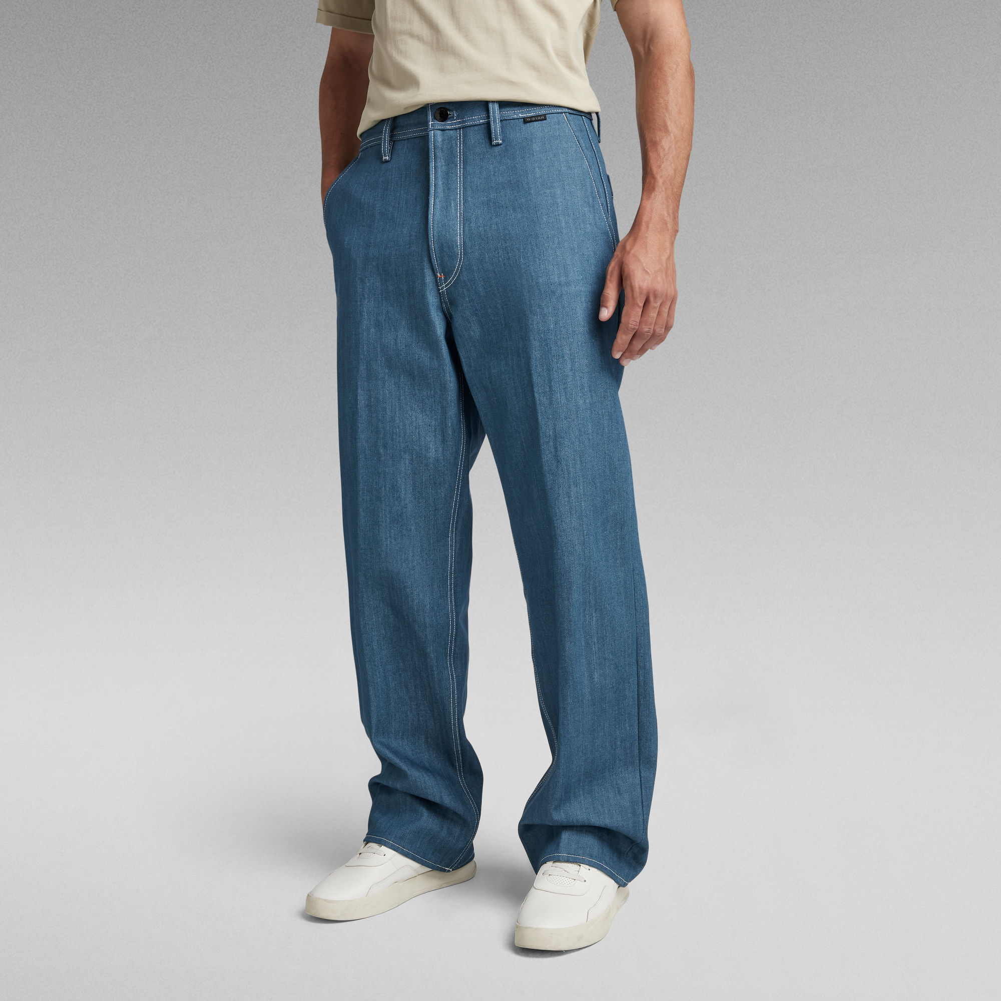 G Star Raw Mens G-Star RAW Premium Modson Straight Chino - Navy Cotton - Size 28W/34L