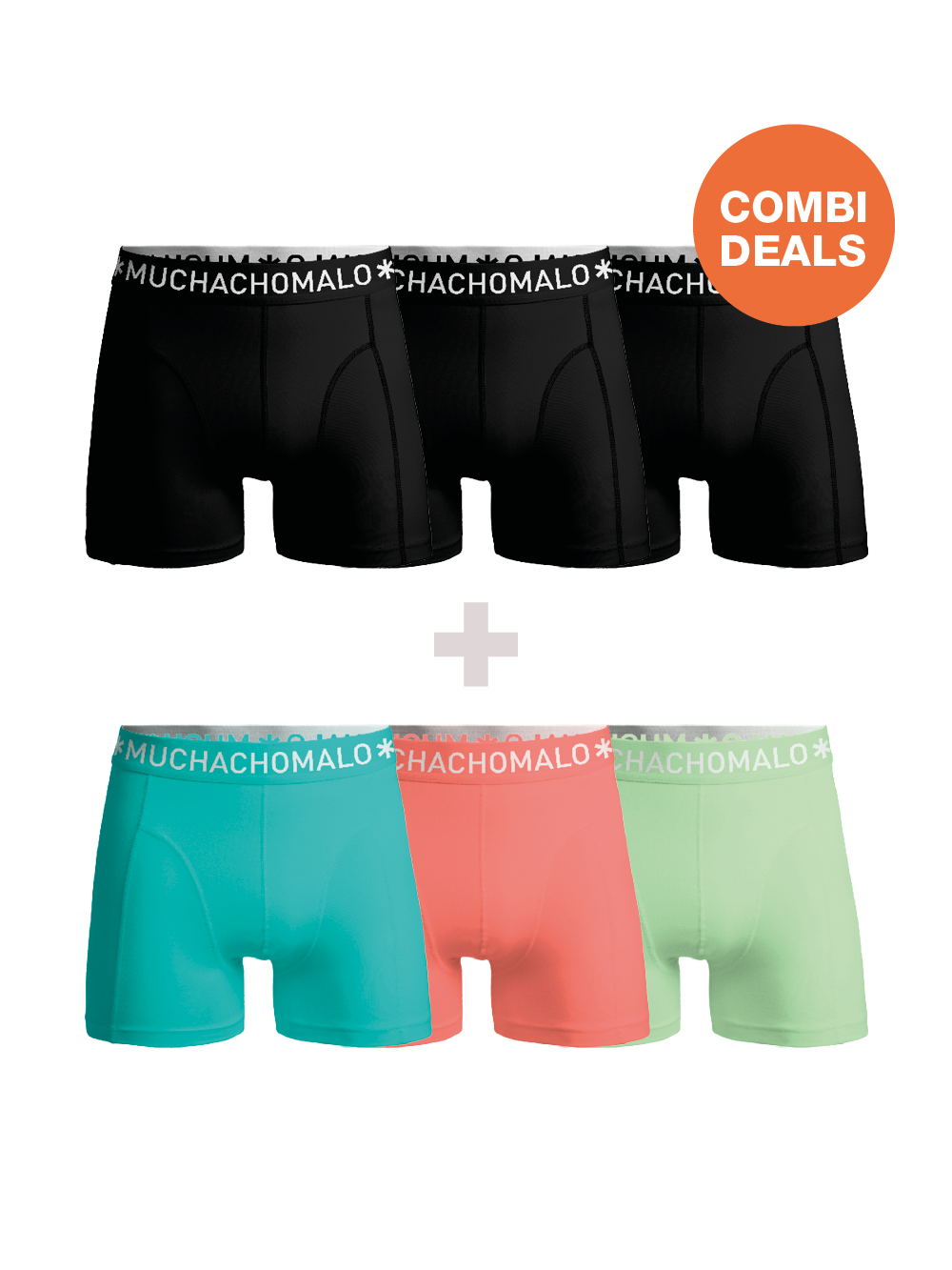 Thumbnail - Muchachomalo Herren Boxershorts – 3+3 Stück – Herren Unterhosen