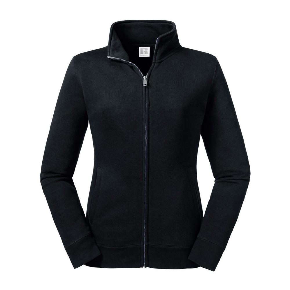 Russell Womens/Ladies Authentic Sweat Jacket (Black)