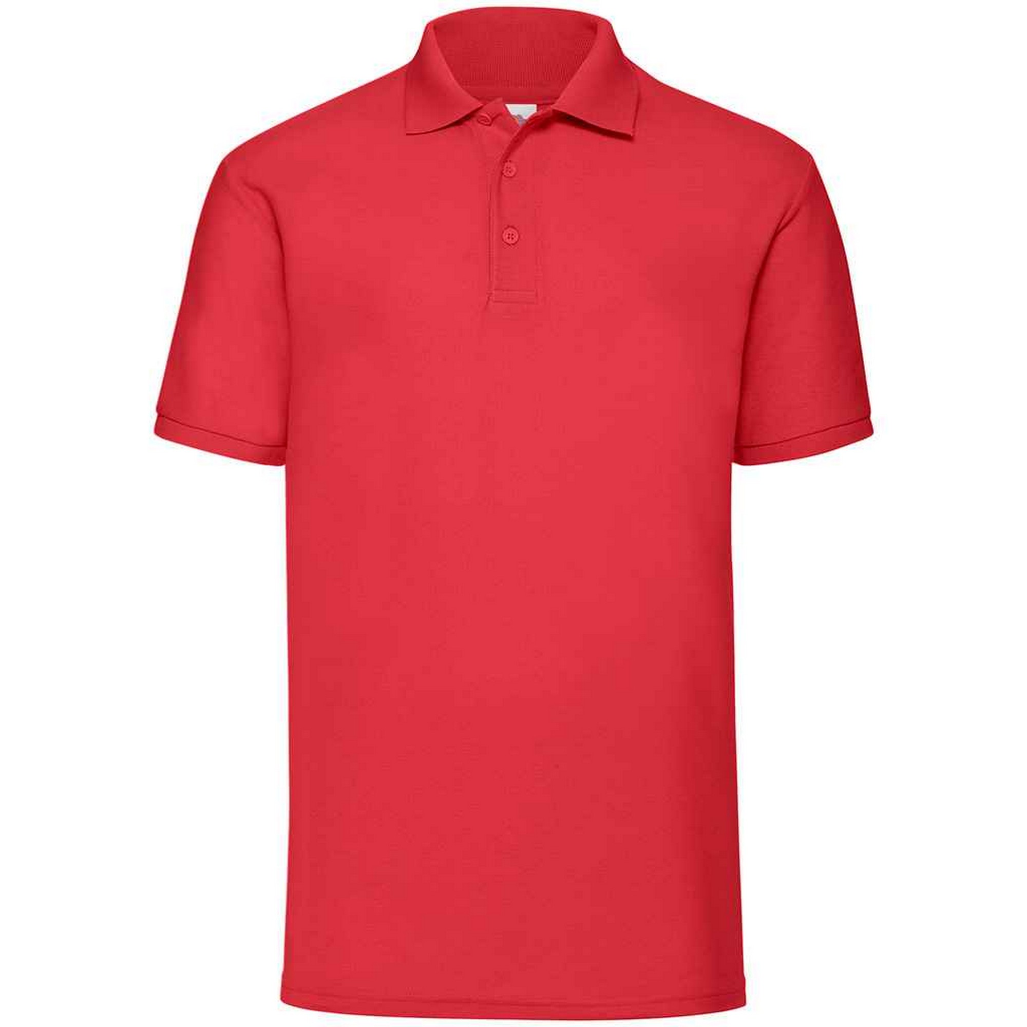 Thumbnail - Fruit of the Loom - Poloshirt für Herren (Rot)
