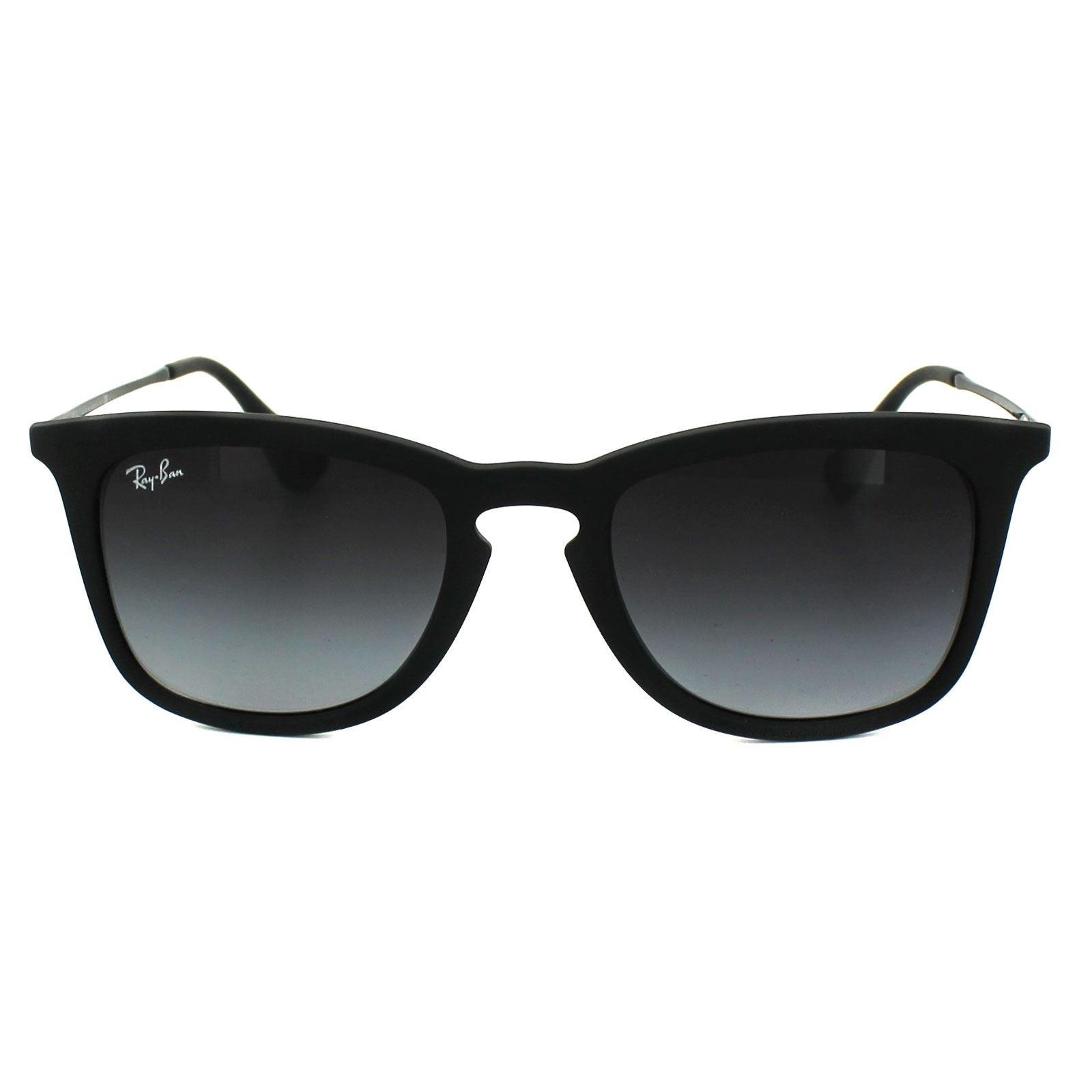 Thumbnail - Ray-Ban Sonnenbrille 4221 622/8G Schwarzer Gummi Grau Gradient