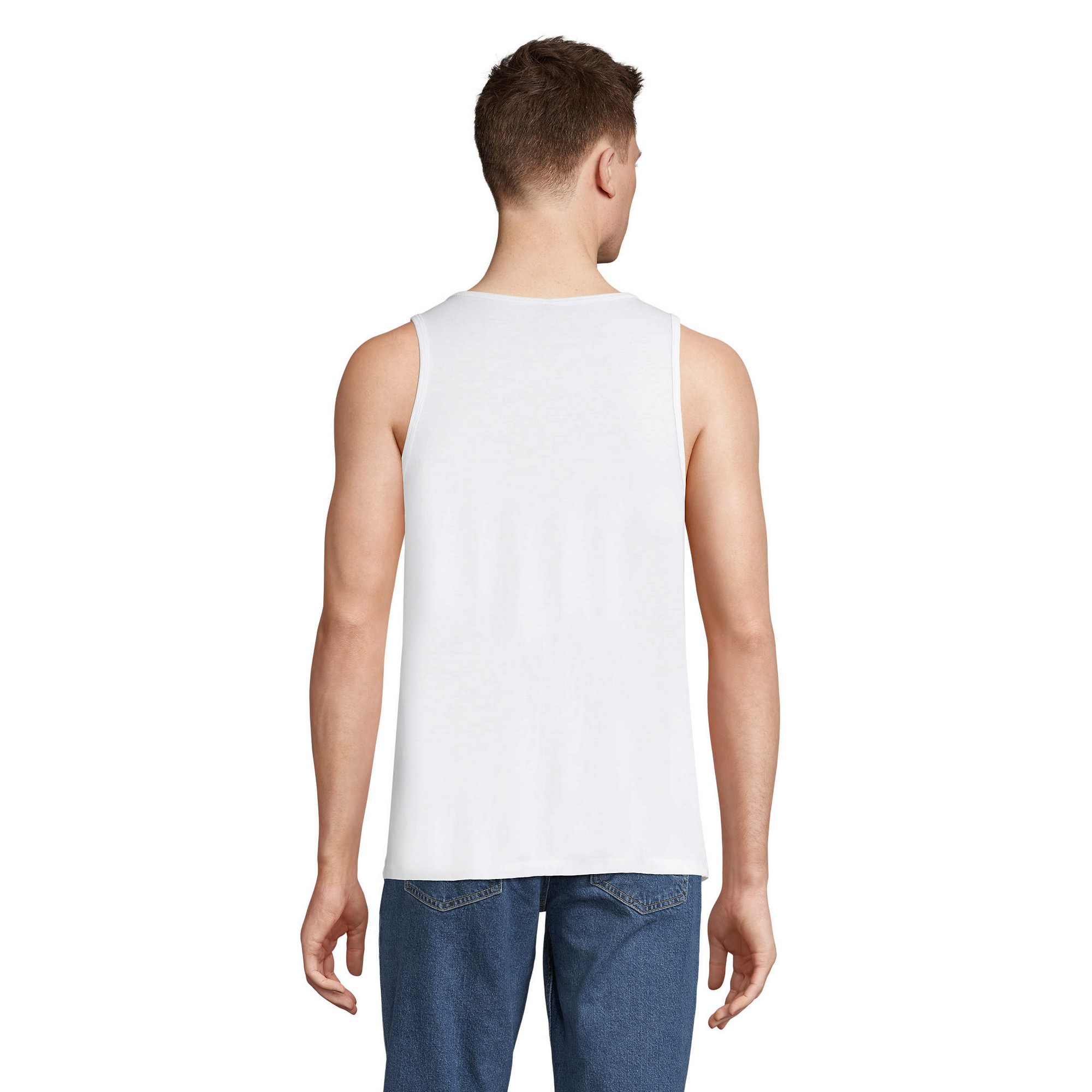 SOLS Unisex Crusader Organic Cotton Tank Top för vuxna (Vit) toppar & linnen dam – bild 2