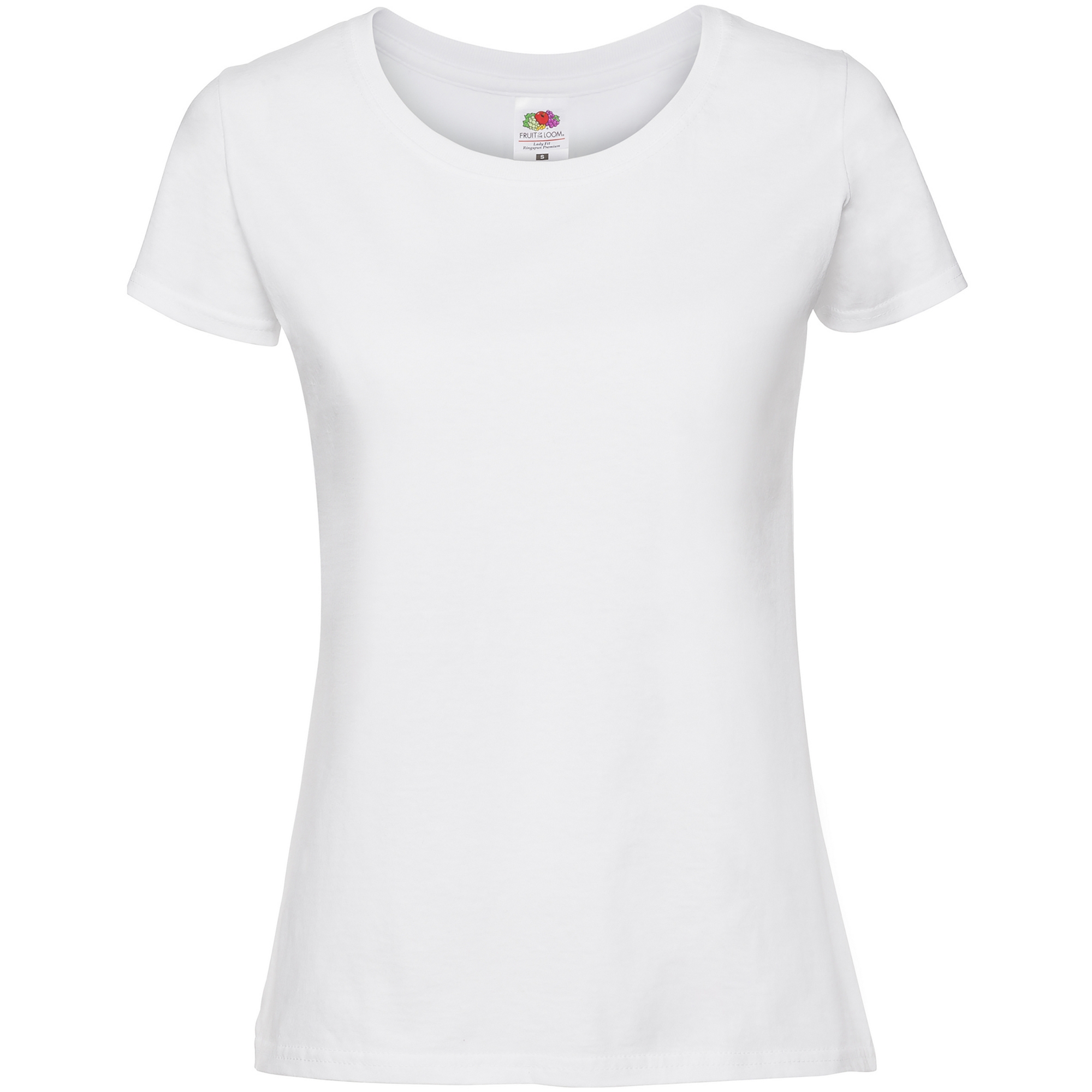 Thumbnail - Fruit Of The Loom Womens/Ladies Fit Ringspun Premium Tshirt (Weiß)