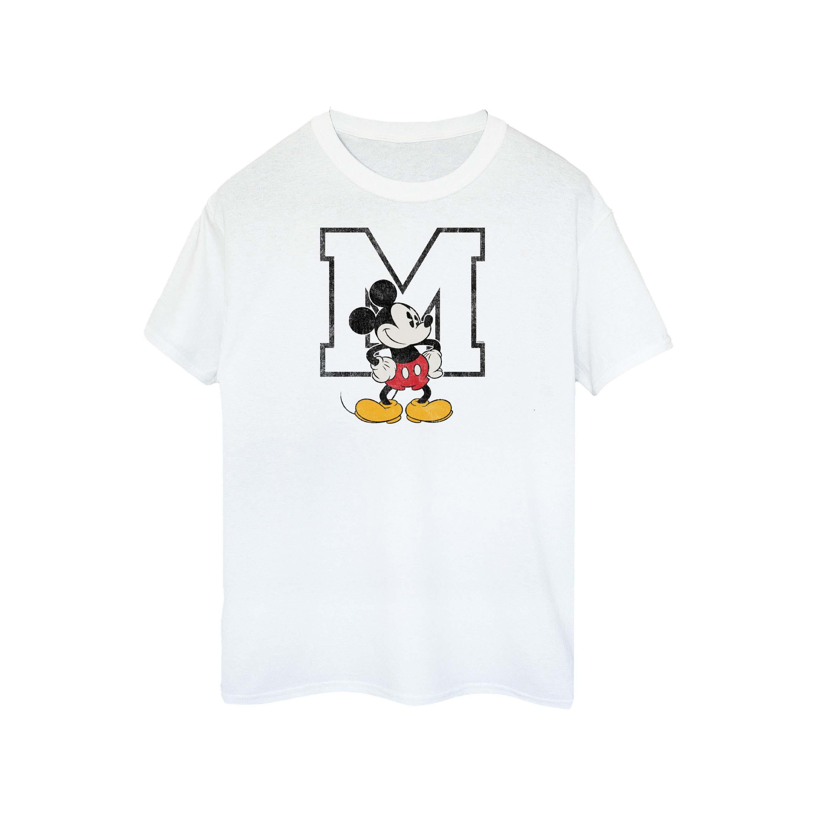 Thumbnail - Disney - "M" T-Shirt für Damen (Weiß)