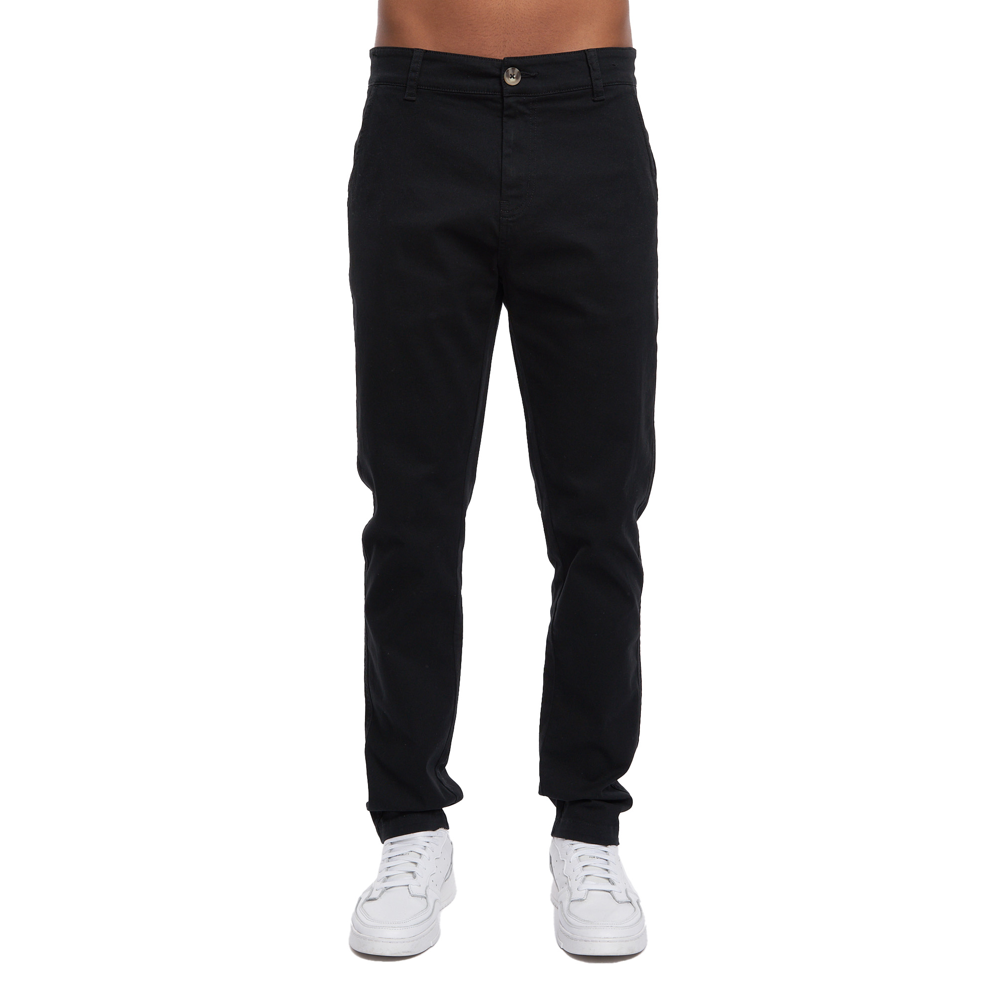 Thumbnail - Crosshatch - "Roysden" Chino für Herren (Schwarz)