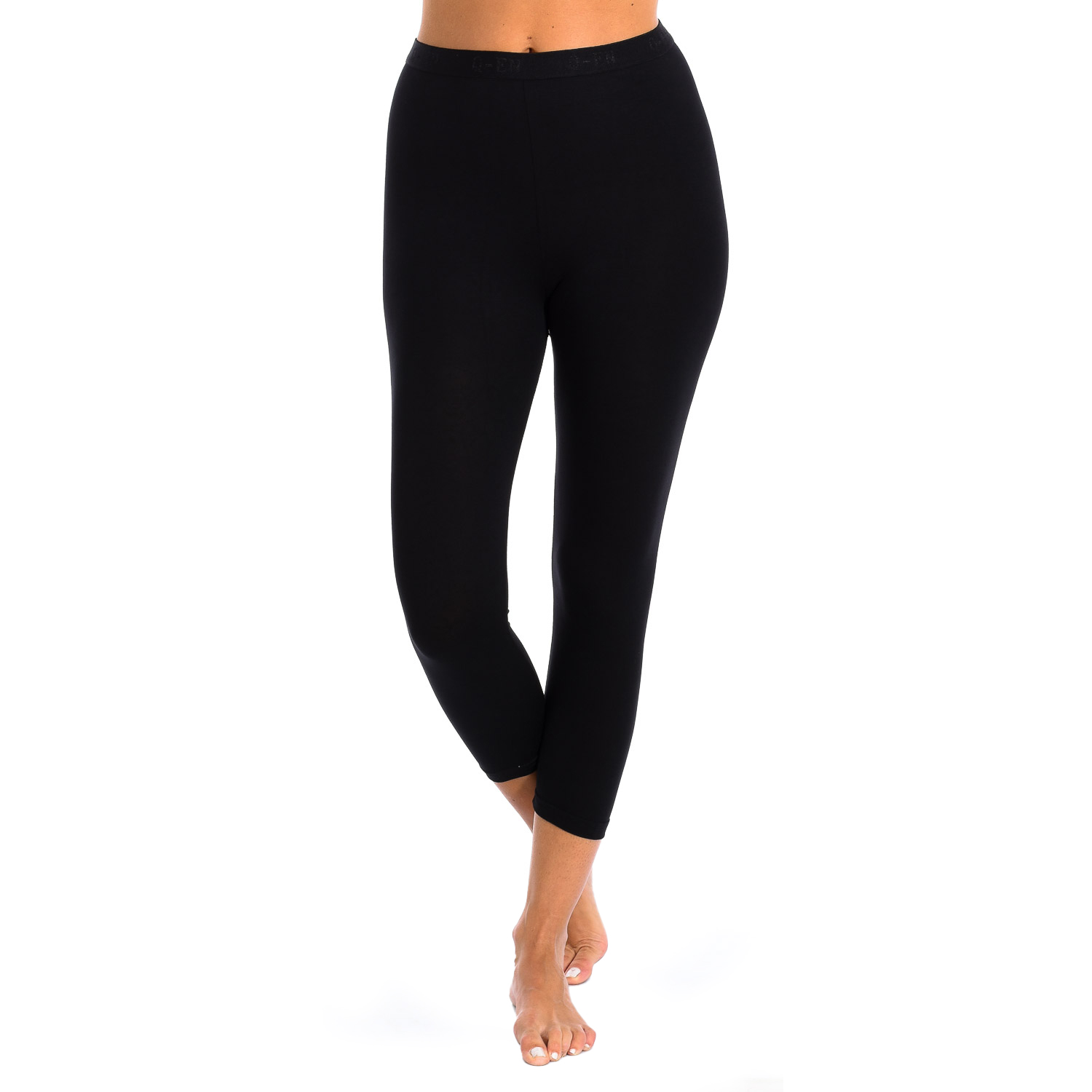Thumbnail - Bamboo Q-EN Low-Rise Leggings mit Besatz an den Konturen 804 Damen