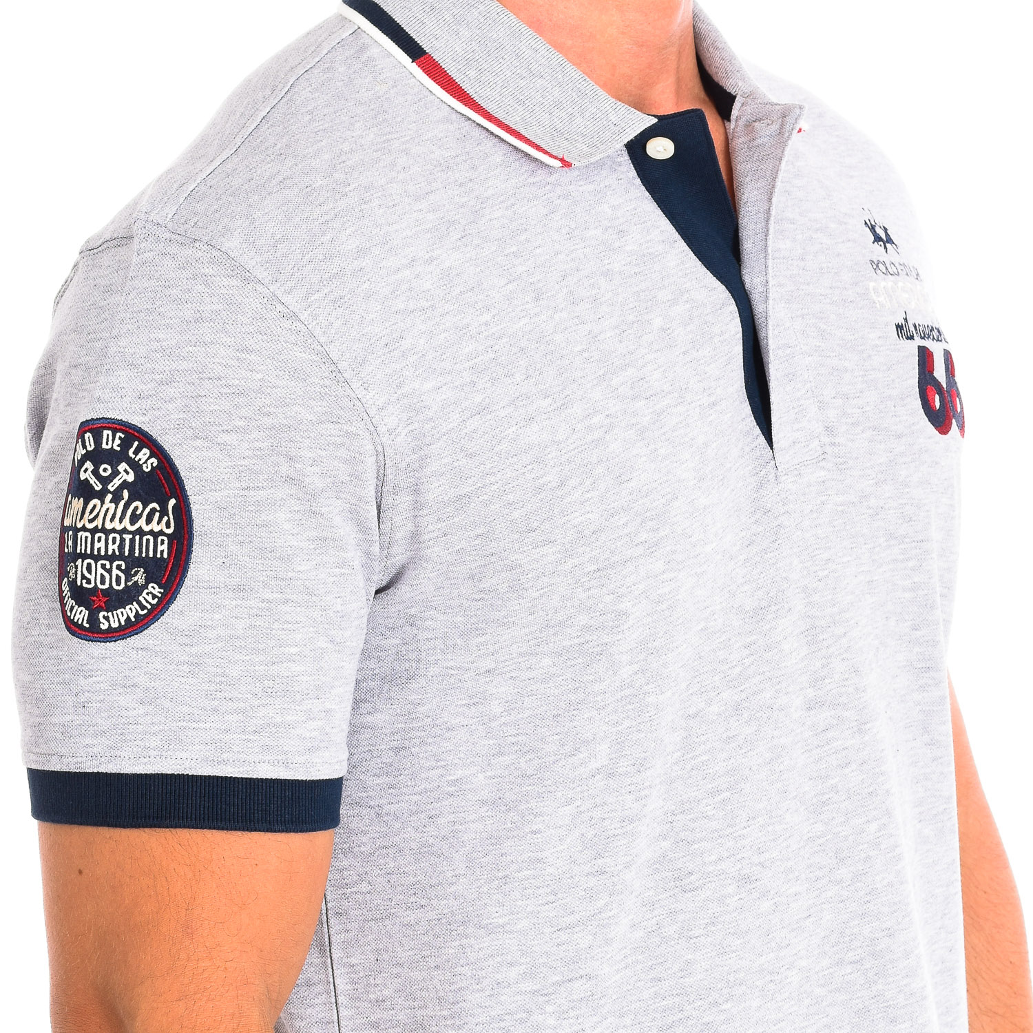 LA MARTINA Kortärmad Polo TMP602-PK097 man pikéer herr – bild 2