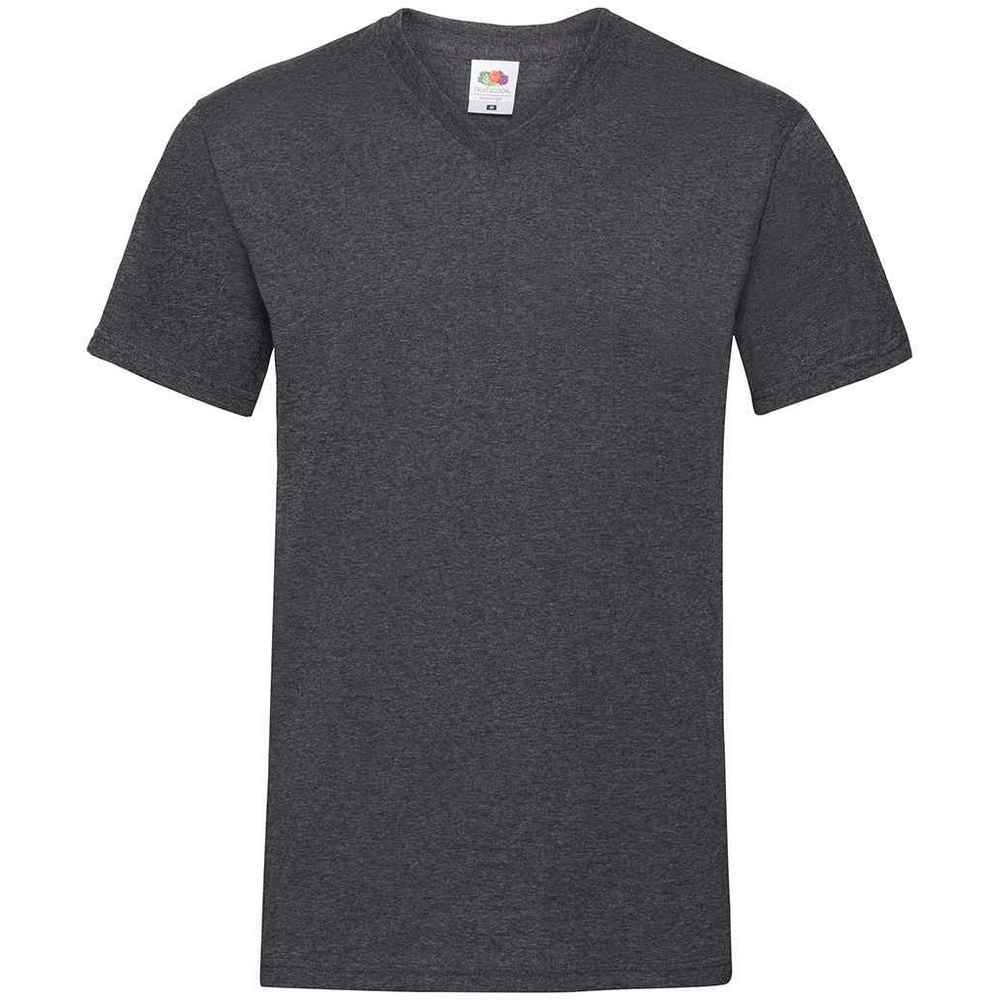 Thumbnail - Fruit of the Loom - "Valueweight" T-Shirt V-Ausschnitt für Herren (Dunkles Grau)