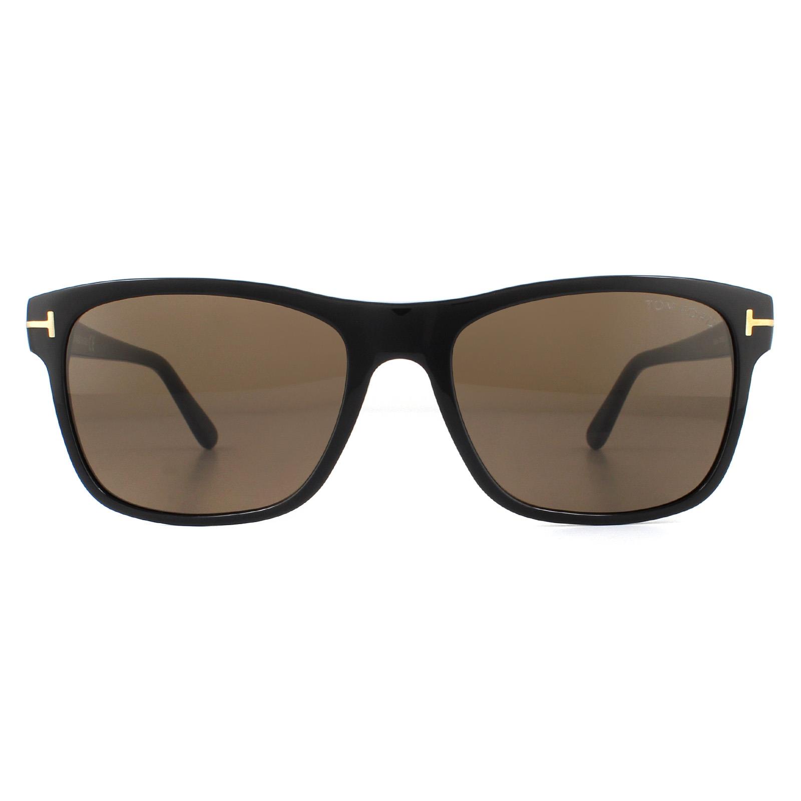 Tom Ford Mens Sunglasses Giulio FT0698 01J Shiny Black Roviex - One Size