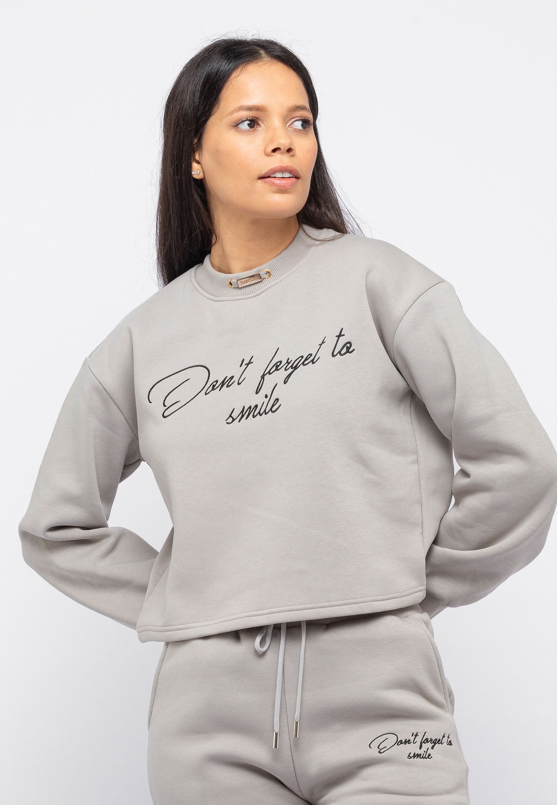 Thumbnail - Tom Barron Damen Freizeit-Trainingsanzug-Set mit Smile-Stickerei