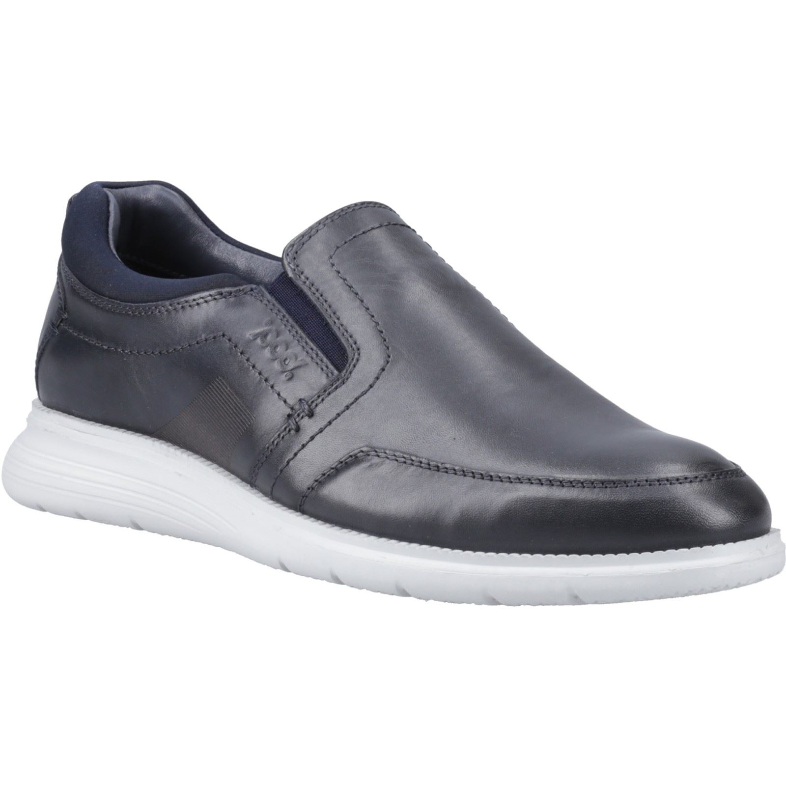 Thumbnail - Pod Holden Leder/Textil Herren Navy Turnschuhe