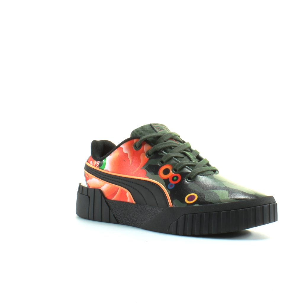 Puma Cali Peonies Camo Sue Tsai Svart Låg Lace Up Damskor Träningsskor 369388 01 – bild 2
