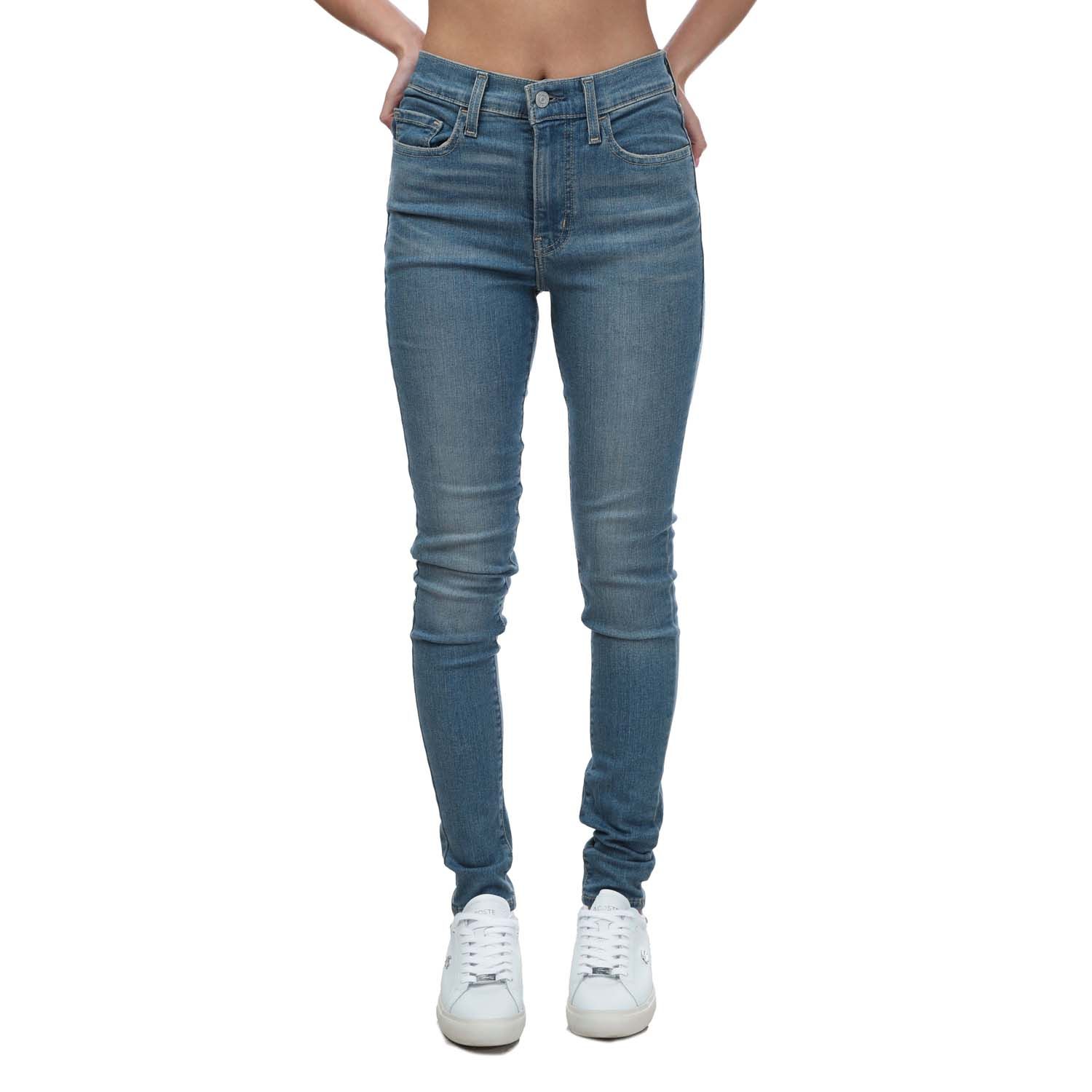 Levi's Womens Levis 720 High Rise Super Skinny Jeans in Light Blue Cotton - Size 28 Regular