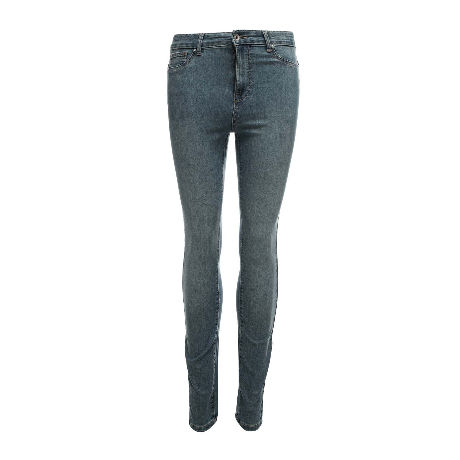 Only Womens Mila-Iris High Waist Skinny Jeans in Light Blue Cotton - Size 6 Short