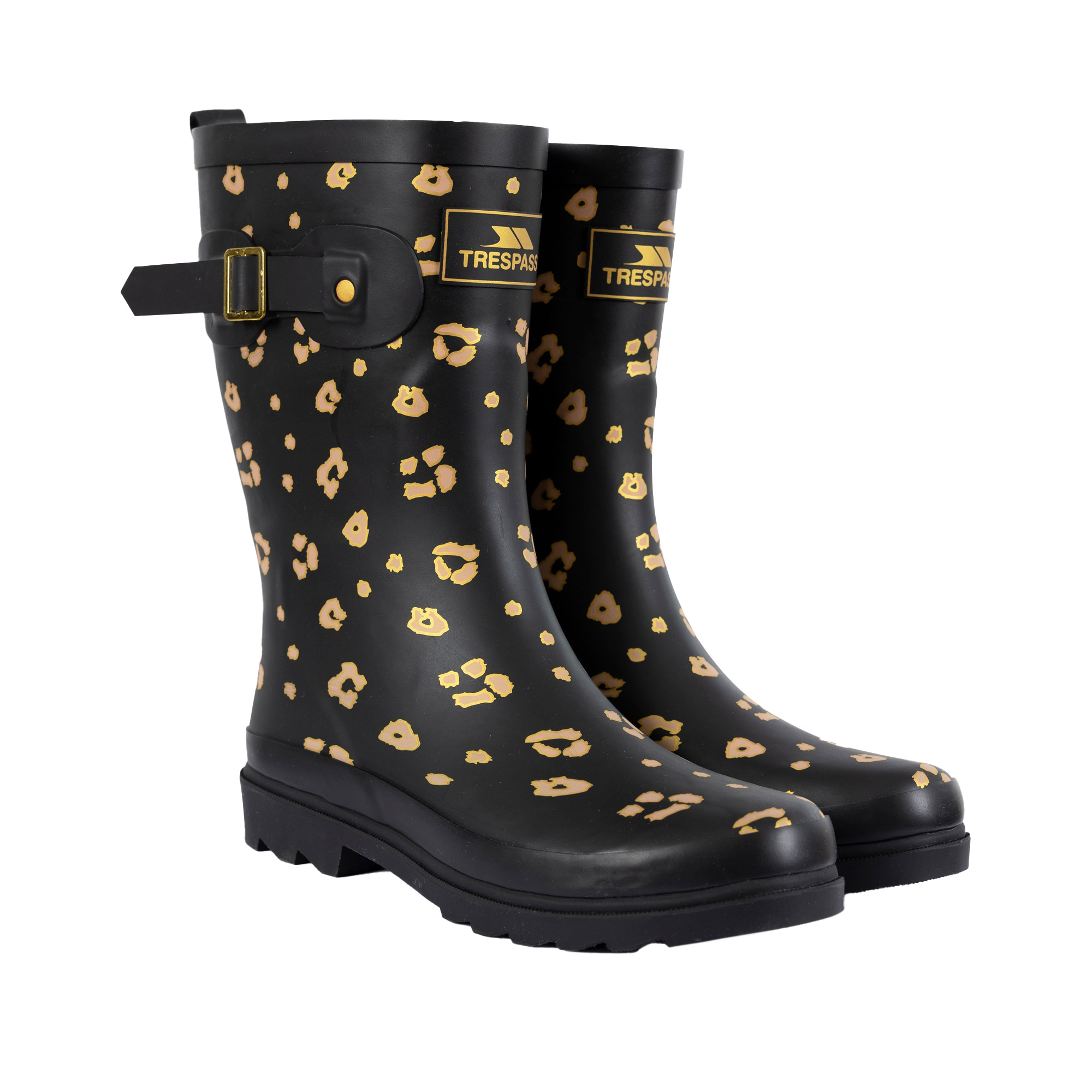 Thumbnail - Trespass - Damen Gummistiefel "Celeste", bedruckt (Leopard)
