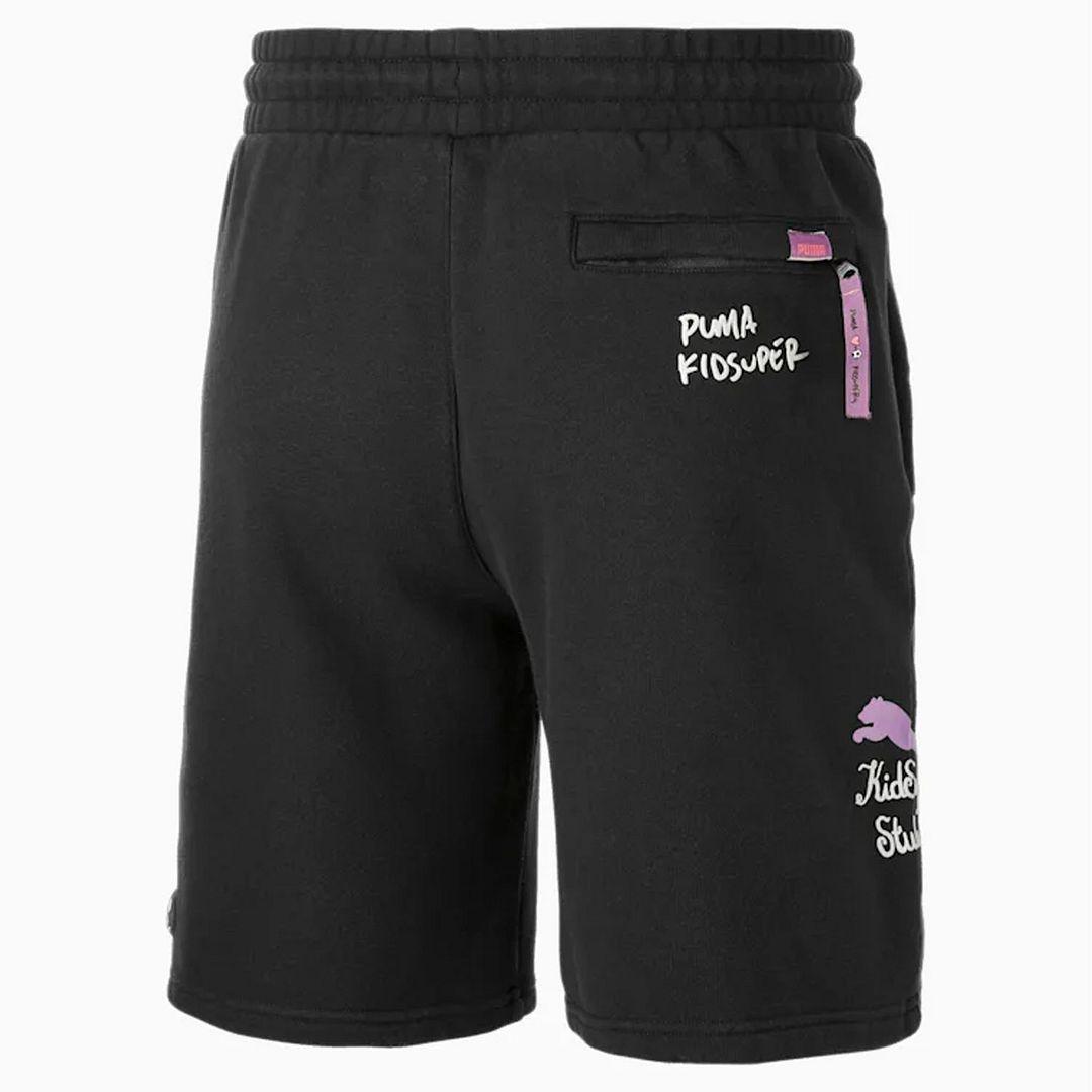 Puma x KidSuper Studios Zwart Stretch Taille Heren Shorts