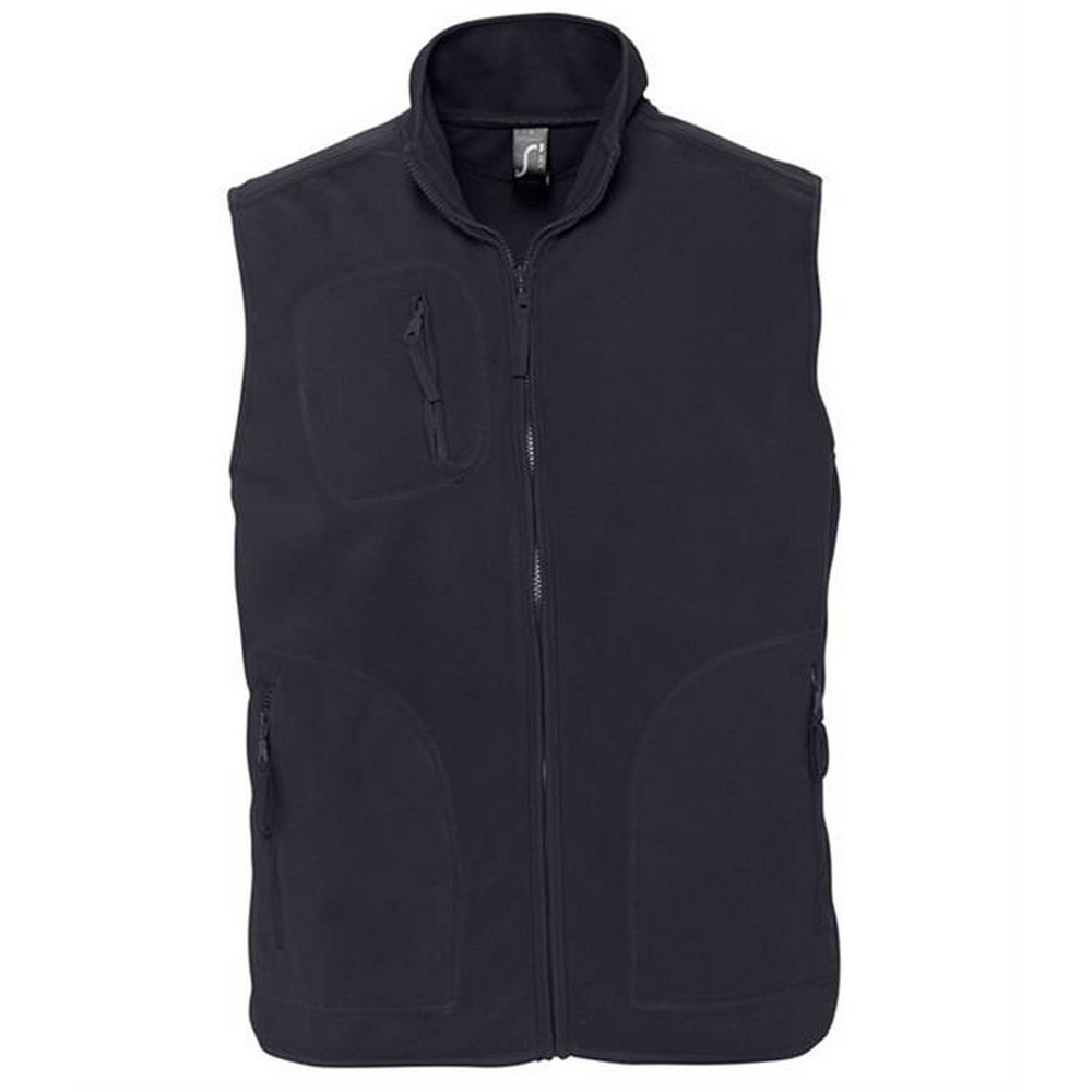 SOLS Volwassen uniseks fleece vest van Noorwegen (Houtskool Grijs Effen)