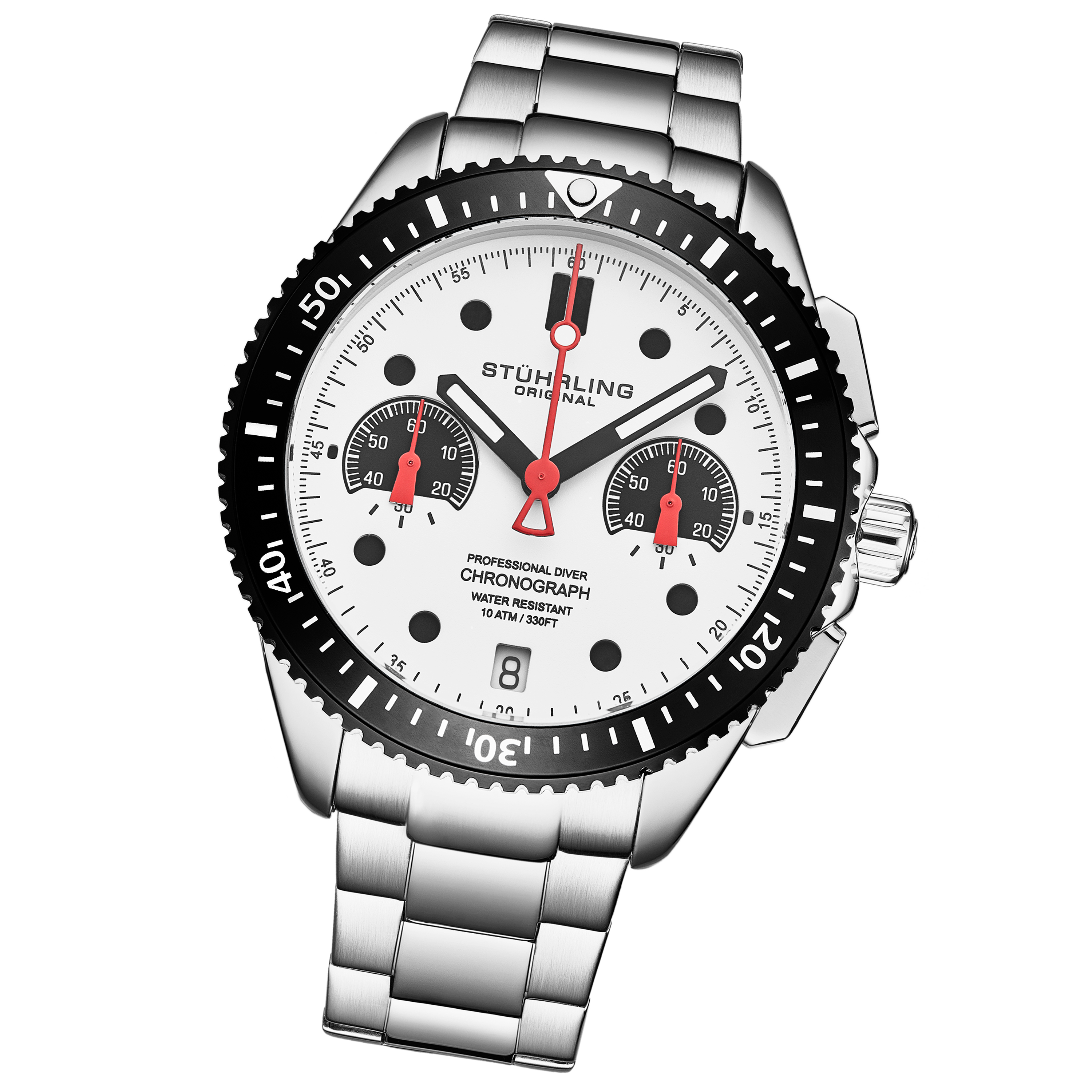 Stührling Velocity 4016 Quartz 42 mm kronograf analoga klockor herr – bild 2