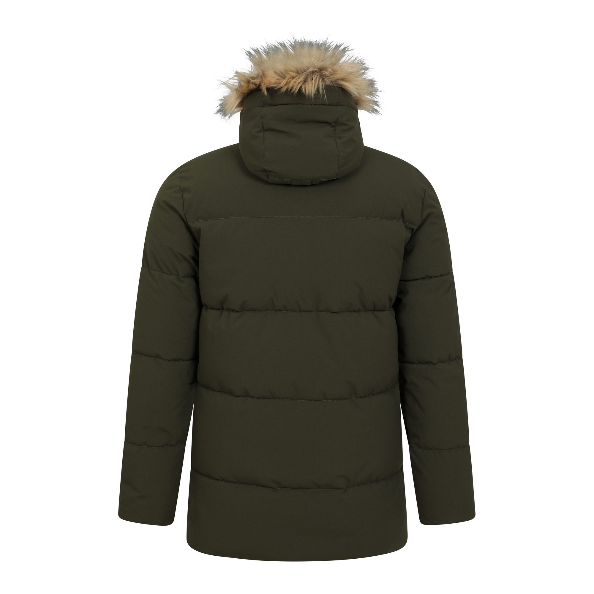Mountain Warehou Herr Fern Vattenavvisande Vadderad Parka (Khaki Grön) jackor – bild 2