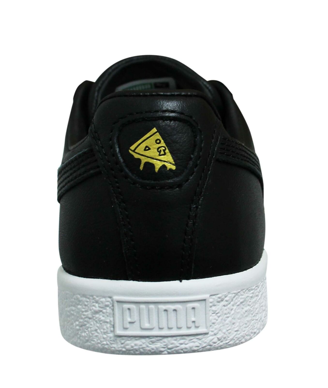 Puma Clyde TYAKASHA Svart Läder Låg Lace Up Casual Träningsskor för herrar 368070 01 – bild 2