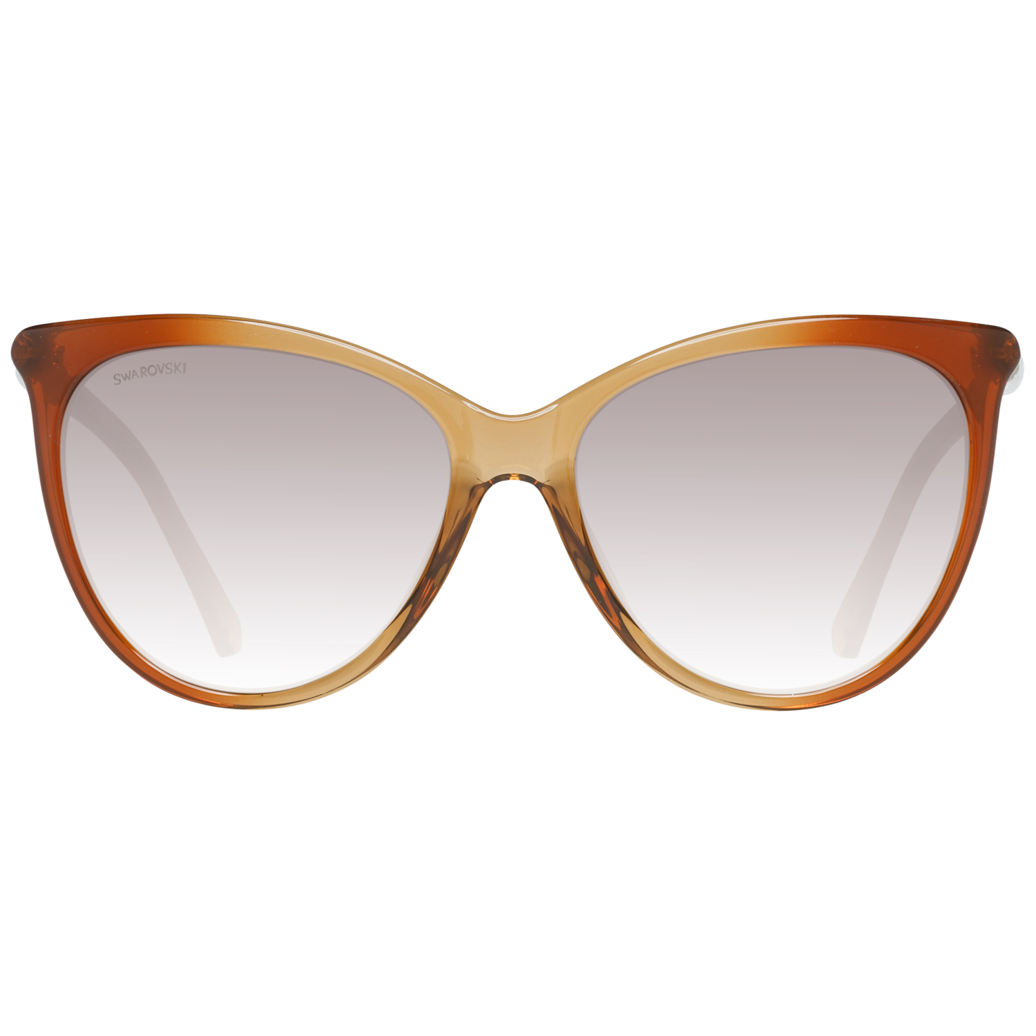 Swarovski Cat Eye Womens Ljusbruna Transparenta Bruna Gradient Solglasögon dam – bild 2