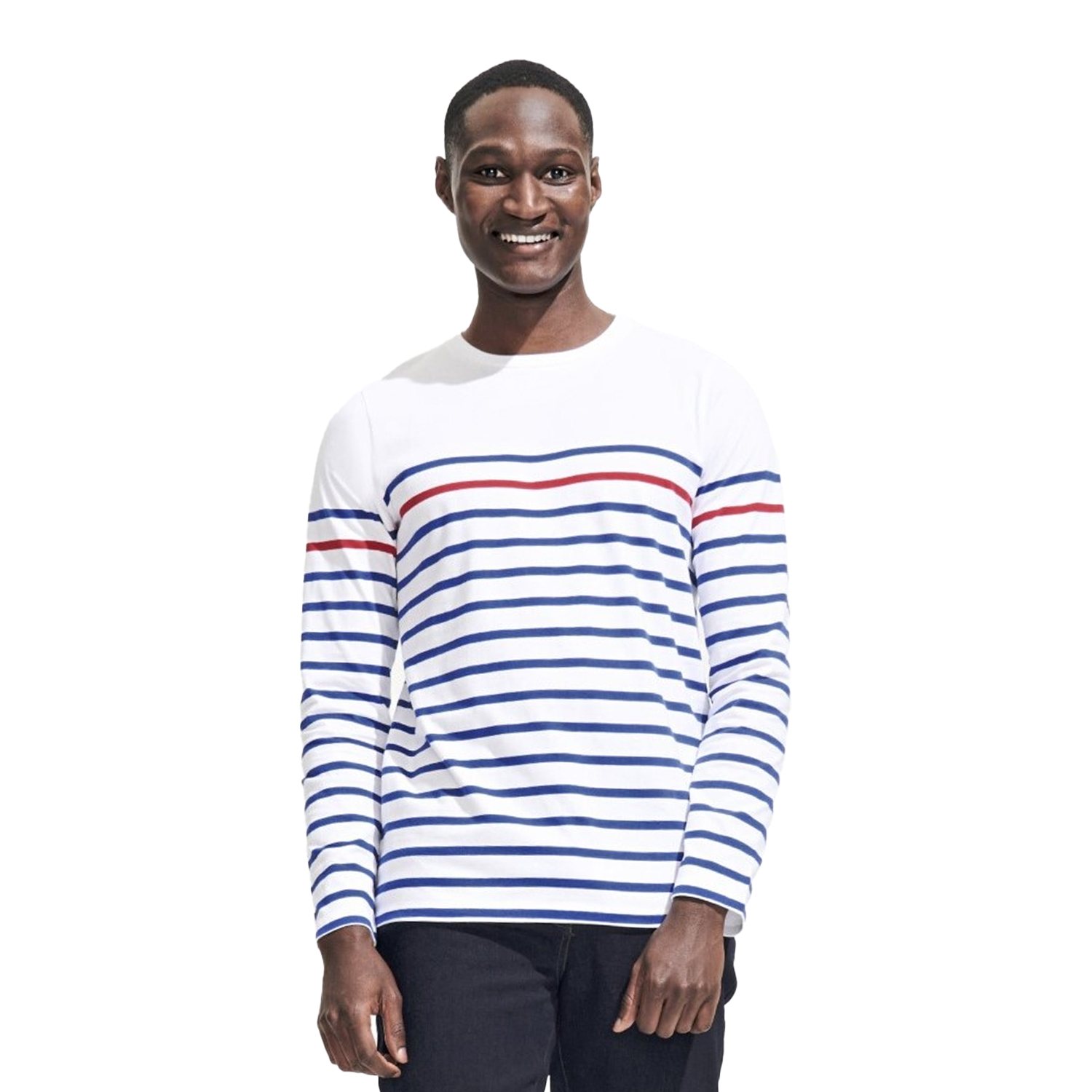 SOLS (Vit/Royalblå/Röd) t-shirts herr – bild 2