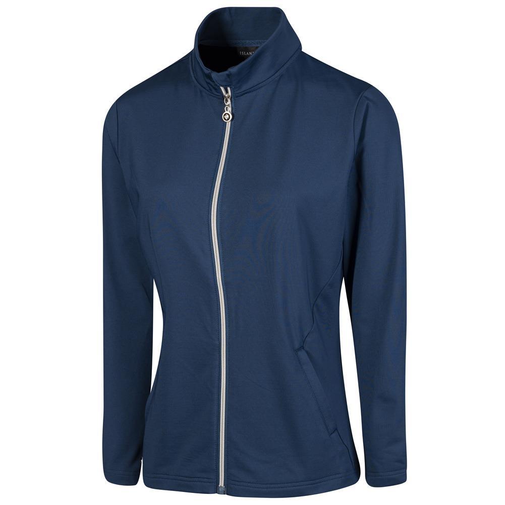 Thumbnail - Island Green - "Essential" Jacke für Damen - Emblem (Marineblau)
